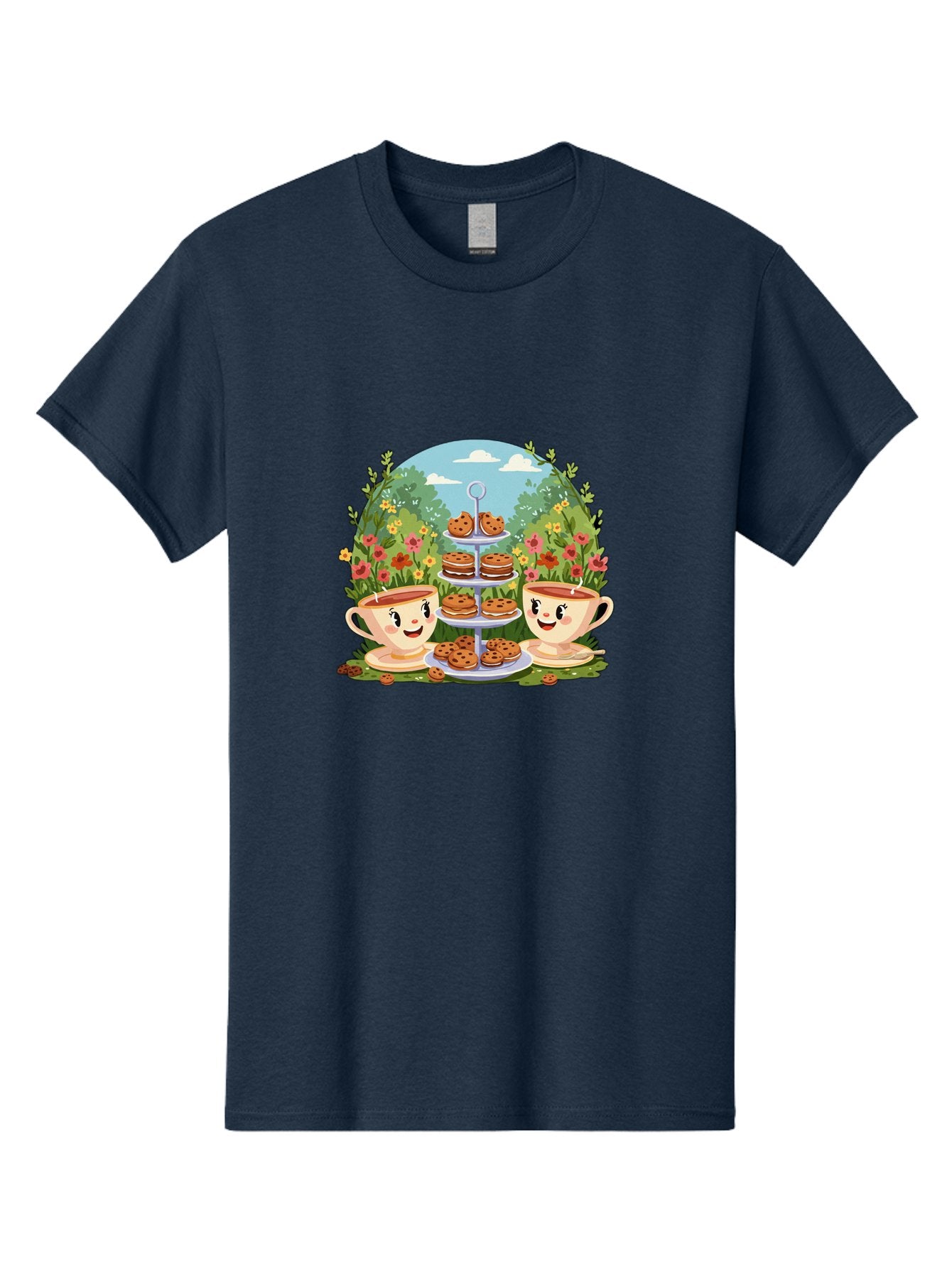Smiling-Teacups-With-Cookies Men'S Graphic Tee, 100% Cotton, Comfortable Casual Summer Wear, Machine Washable, Vintage Camera, Old Camera, Antique Camera, Black Camera, Classic Photography, Photography Equipment, Nostalgic Device, Film Camera, Baj789 10