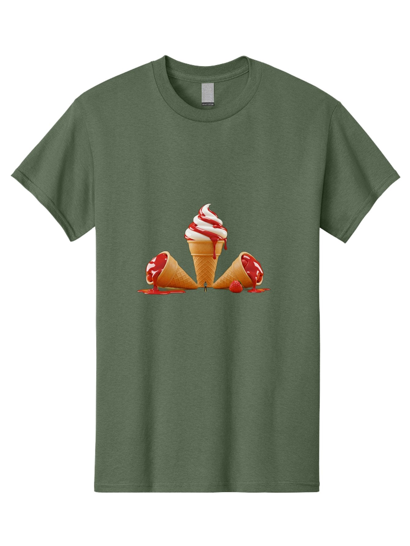 Soft-Serve-Ice-Cream-1 Men'S Graphic Tee, 100% Cotton, Comfortable Casual Summer Wear, Machine Washable, Vintage Camera, Old Camera, Antique Camera, Black Camera, Classic Photography, Photography Equipment, Nostalgic Device, Film Camera, Baj791 3