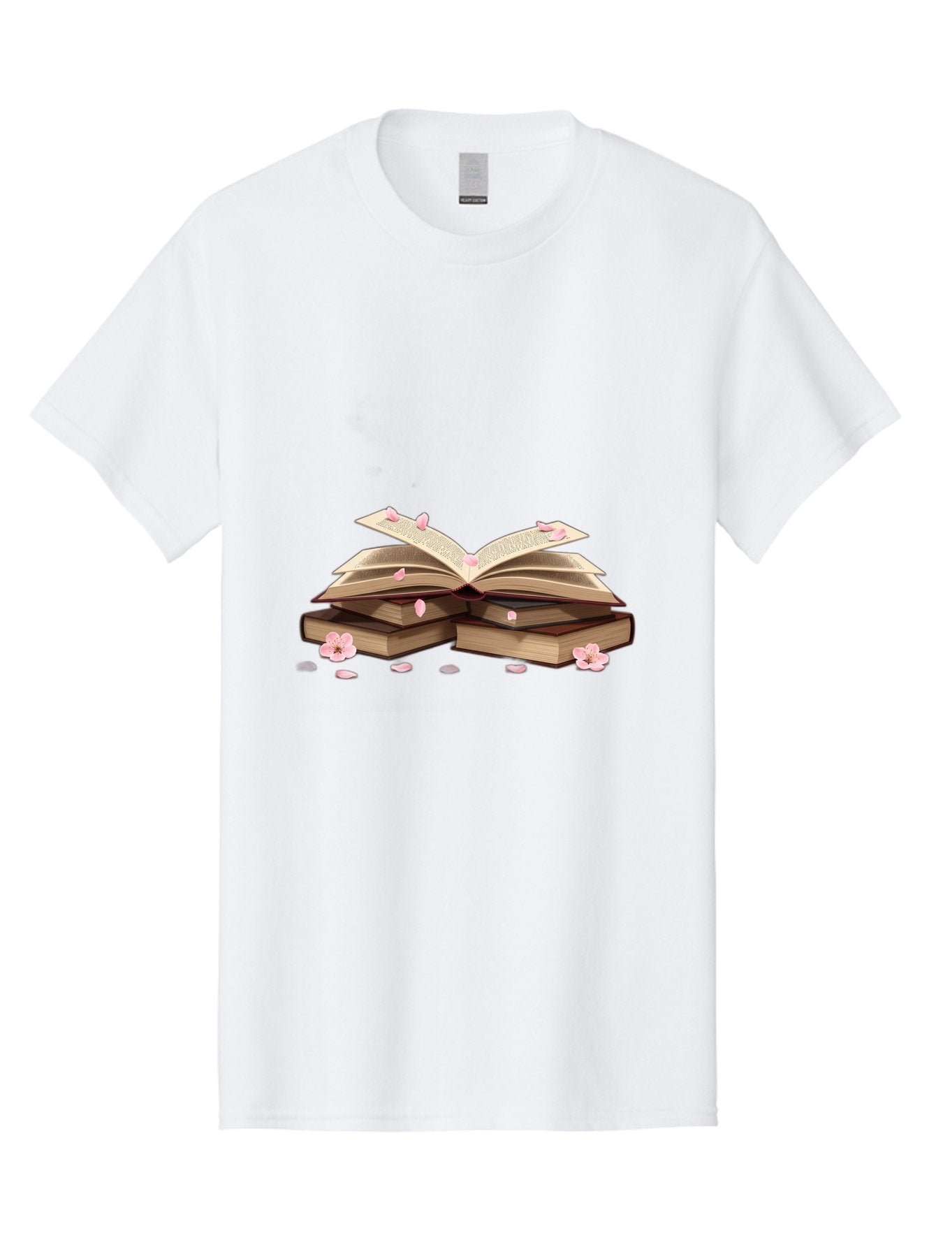 Stacked-Books-With-Cherry-Blossoms Men'S Graphic Tee, 100% Cotton, Comfortable Casual Summer Wear, Machine Washable, Vintage Camera, Old Camera, Antique Camera, Black Camera, Classic Photography, Photography Equipment, Nostalgic Device, Baj794 4