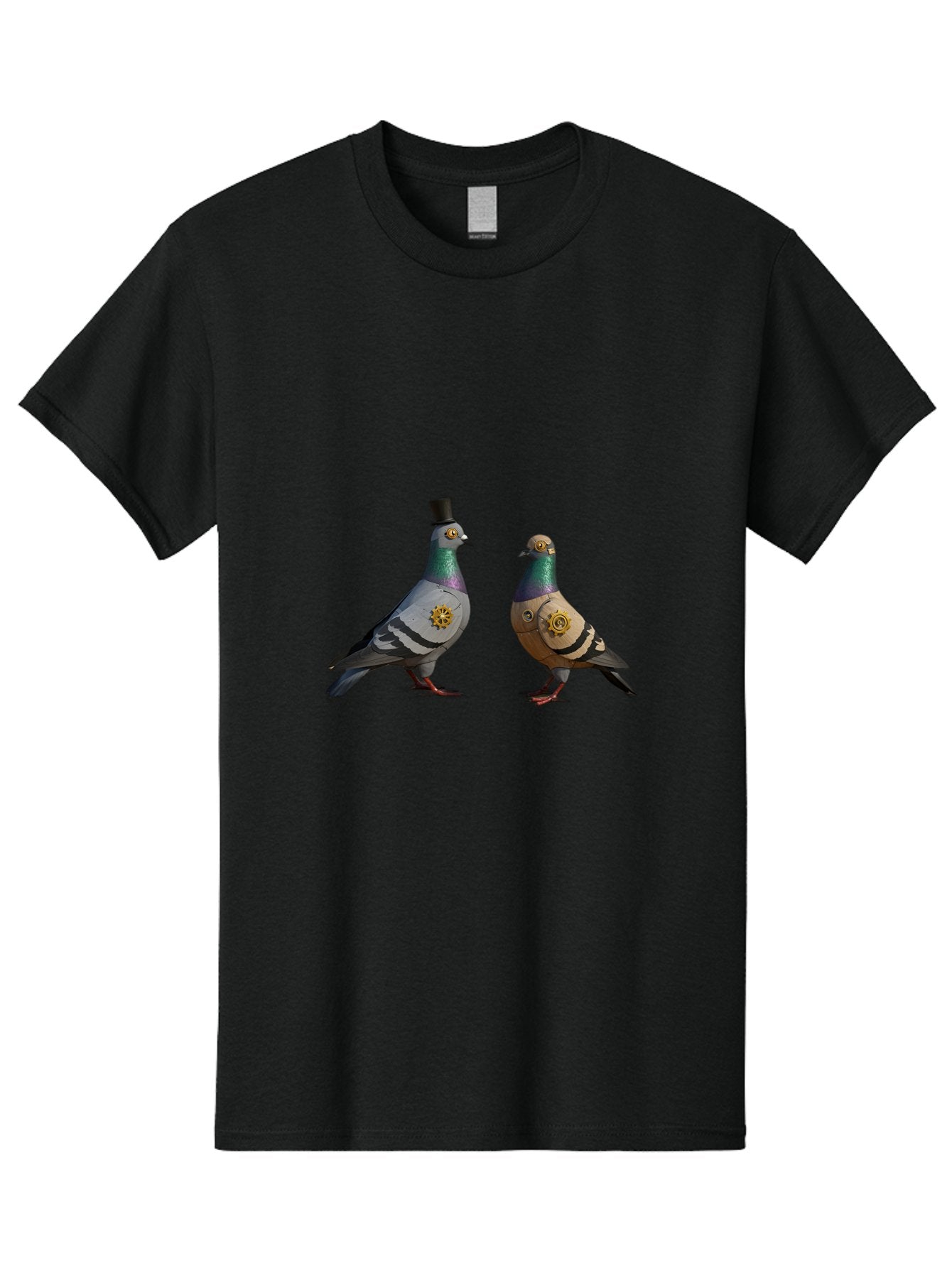 Steampunk-Pigeons Men'S Graphic Tee, 100% Cotton, Comfortable Casual Summer Wear, Machine Washable, Vintage Camera, Old Camera, Antique Camera, Black Camera, Classic Photography, Photography Equipment, Nostalgic Device, Film Camera, Camera Art Baj797 13