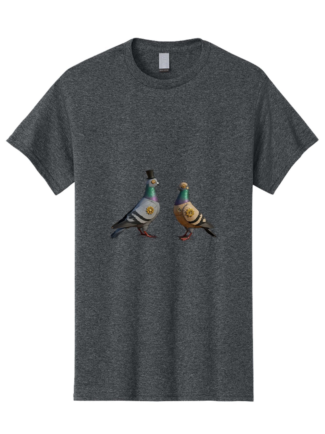 Steampunk-Pigeons Men'S Graphic Tee, 100% Cotton, Comfortable Casual Summer Wear, Machine Washable, Vintage Camera, Old Camera, Antique Camera, Black Camera, Classic Photography, Photography Equipment, Nostalgic Device, Film Camera, Camera Art Baj797 3