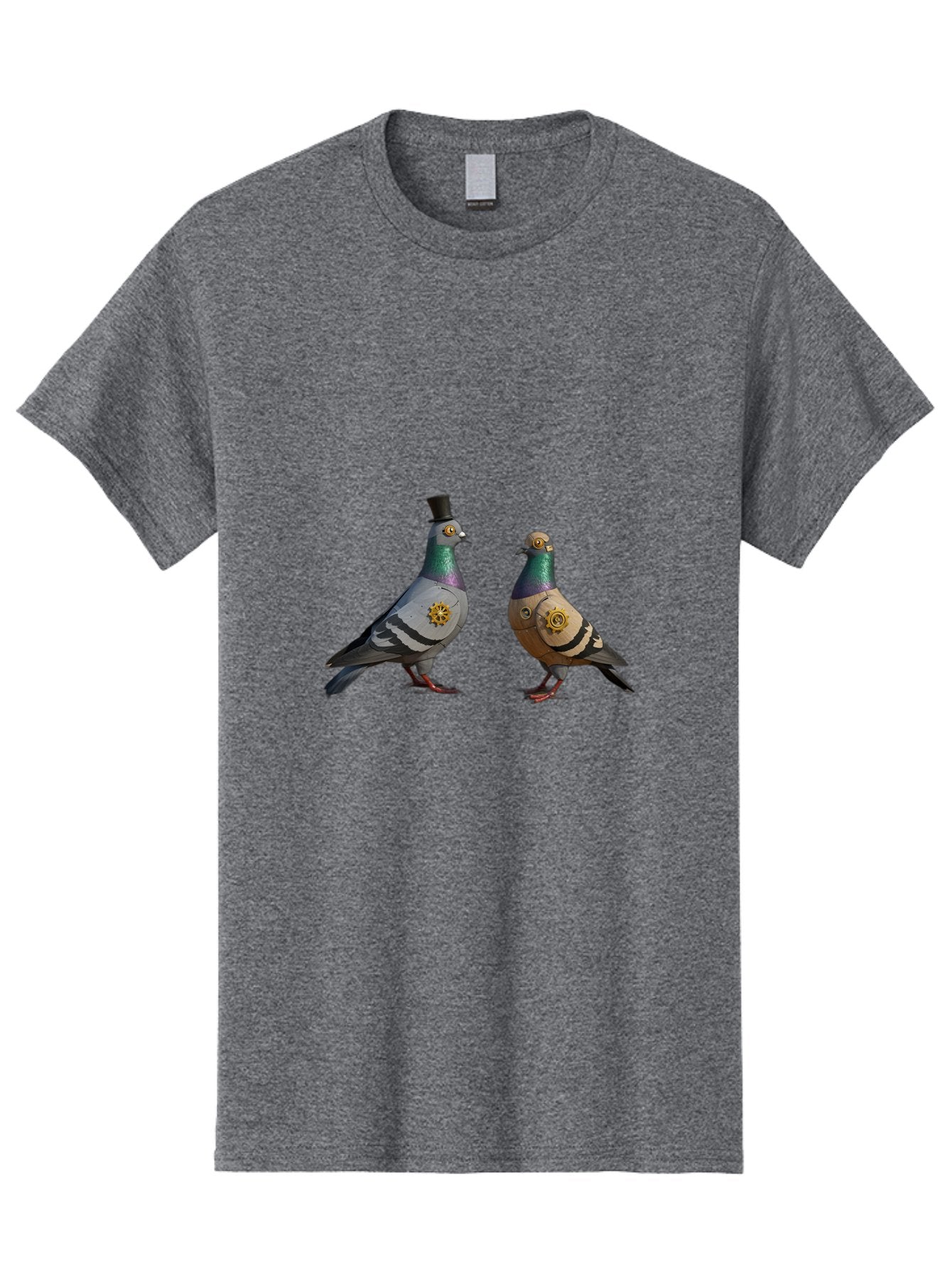 Steampunk-Pigeons Men'S Graphic Tee, 100% Cotton, Comfortable Casual Summer Wear, Machine Washable, Vintage Camera, Old Camera, Antique Camera, Black Camera, Classic Photography, Photography Equipment, Nostalgic Device, Film Camera, Camera Art Baj797 5