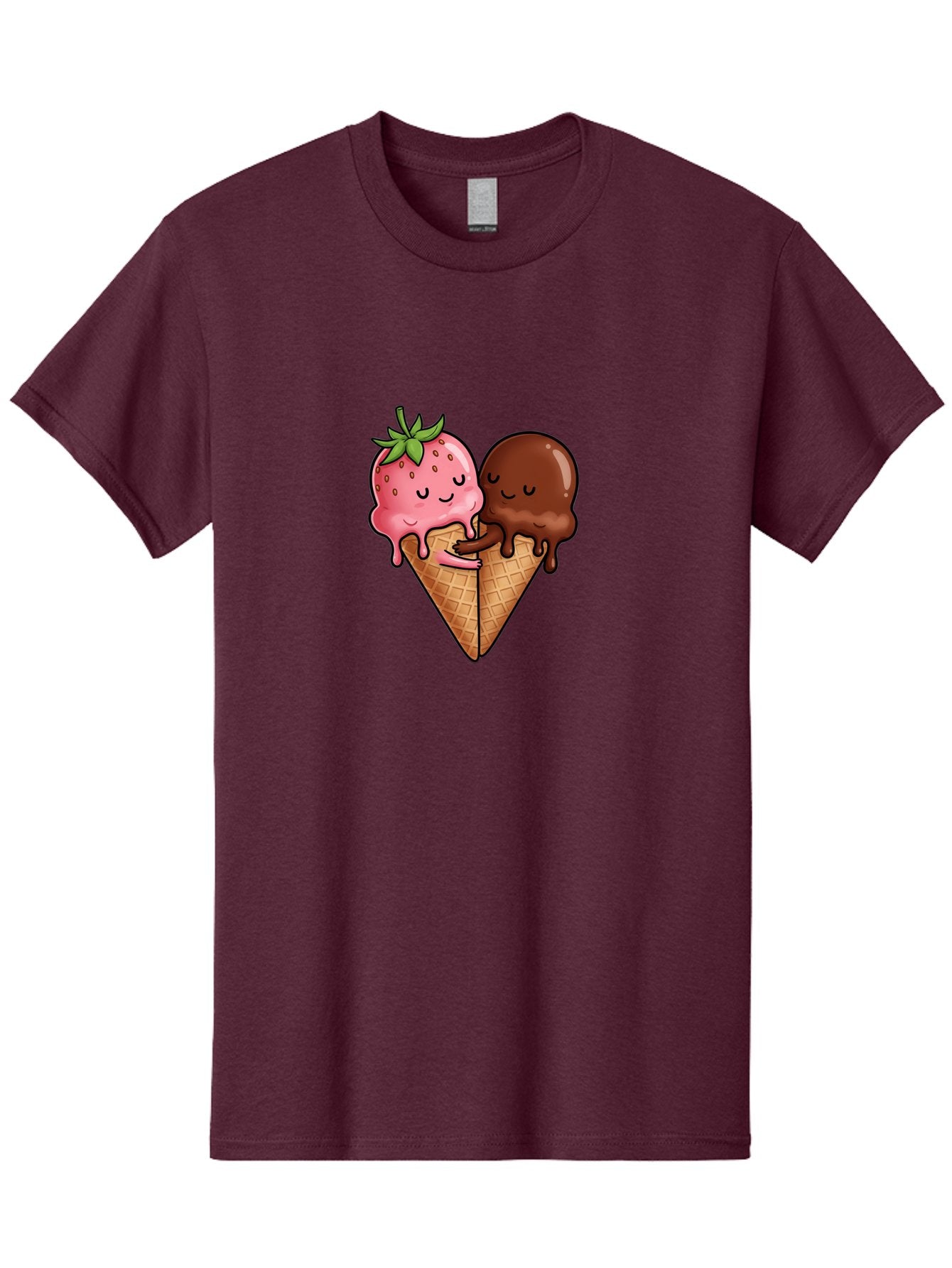 Strawberry-Chocolate-Ice-Cream Men'S Graphic Tee, 100% Cotton, Comfortable Casual Summer Wear, Machine Washable, Vintage Camera, Old Camera, Antique Camera, Black Camera, Classic Photography, Photography Equipment, Nostalgic Device, Baj799