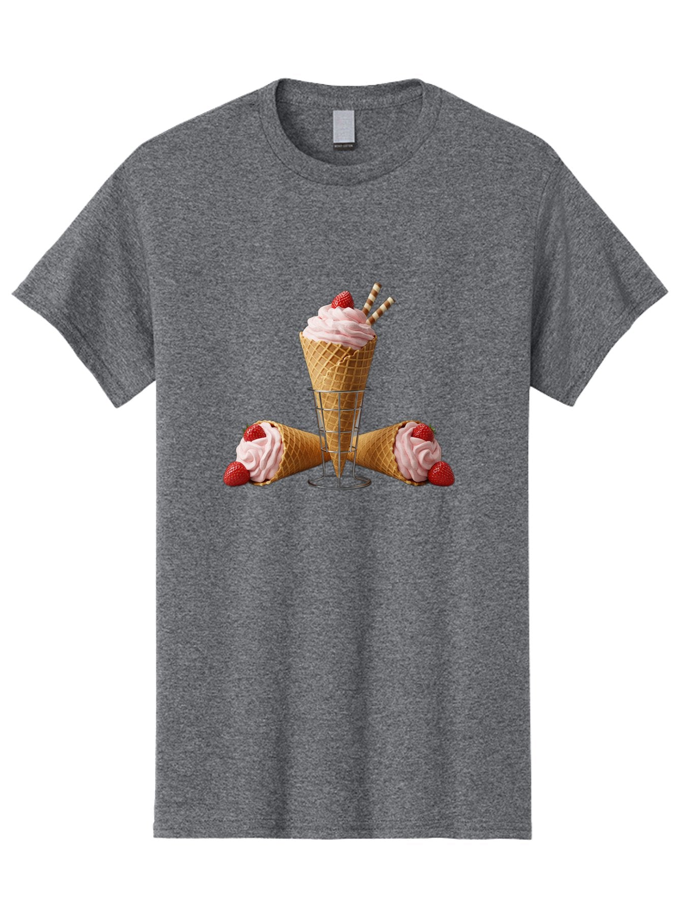 Strawberry-Ice-Cream-1 Men'S Graphic Tee, 100% Cotton, Comfortable Casual Summer Wear, Machine Washable, Vintage Camera, Old Camera, Antique Camera, Black Camera, Classic Photography, Photography Equipment, Nostalgic Device, Film Camera, Baj800 13
