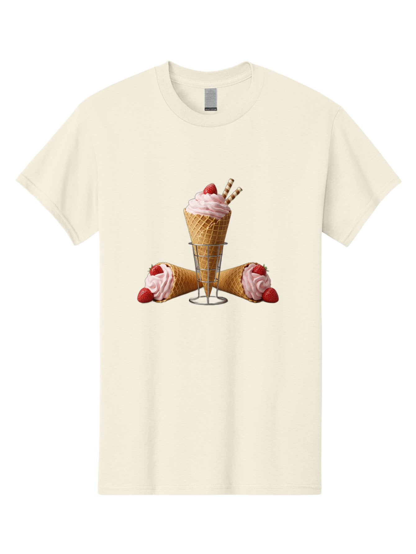 Strawberry-Ice-Cream-1 Men'S Graphic Tee, 100% Cotton, Comfortable Casual Summer Wear, Machine Washable, Vintage Camera, Old Camera, Antique Camera, Black Camera, Classic Photography, Photography Equipment, Nostalgic Device, Film Camera, Baj800
