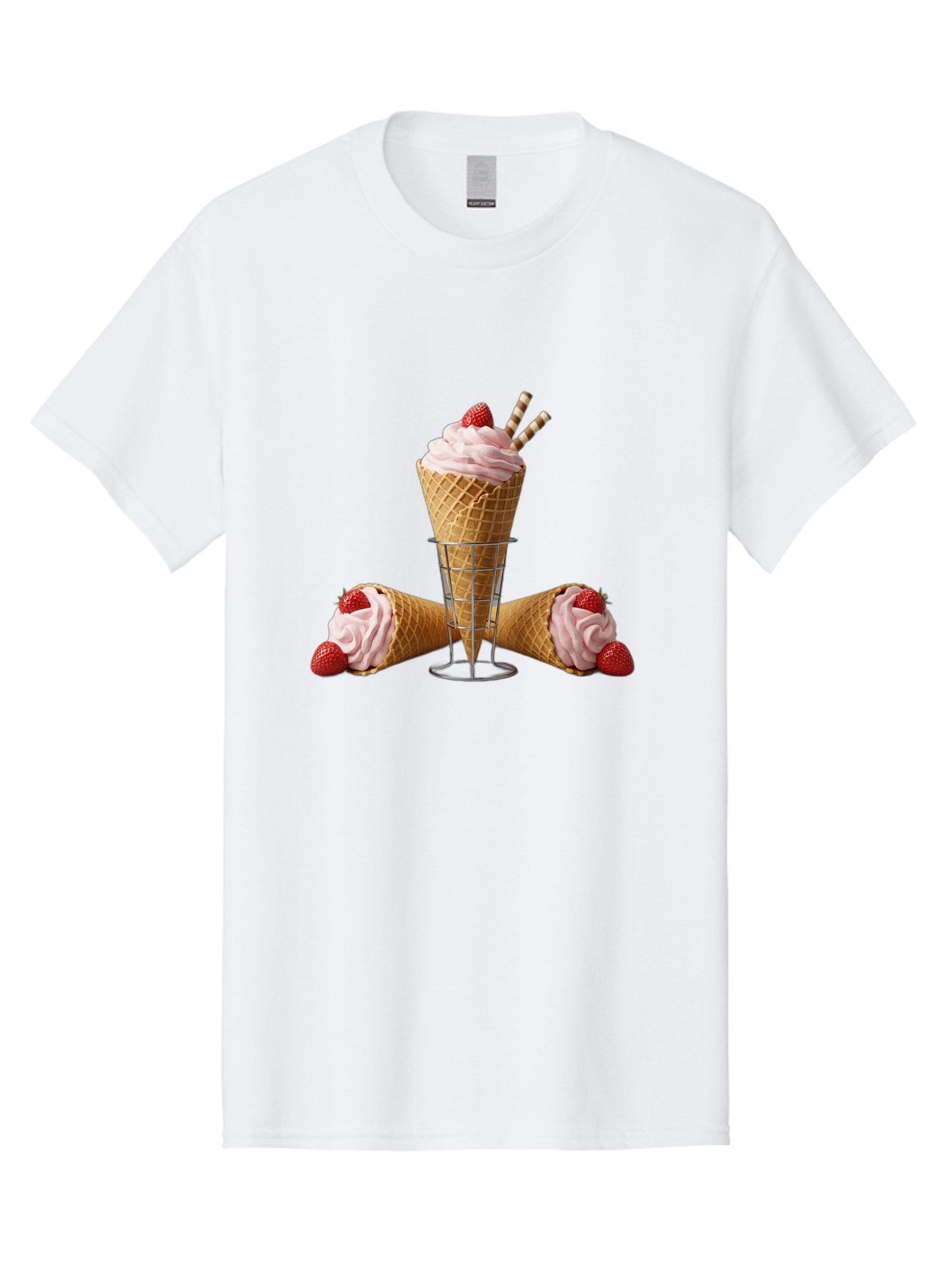 Strawberry-Ice-Cream-1 Men'S Graphic Tee, 100% Cotton, Comfortable Casual Summer Wear, Machine Washable, Vintage Camera, Old Camera, Antique Camera, Black Camera, Classic Photography, Photography Equipment, Nostalgic Device, Film Camera, Baj800 6