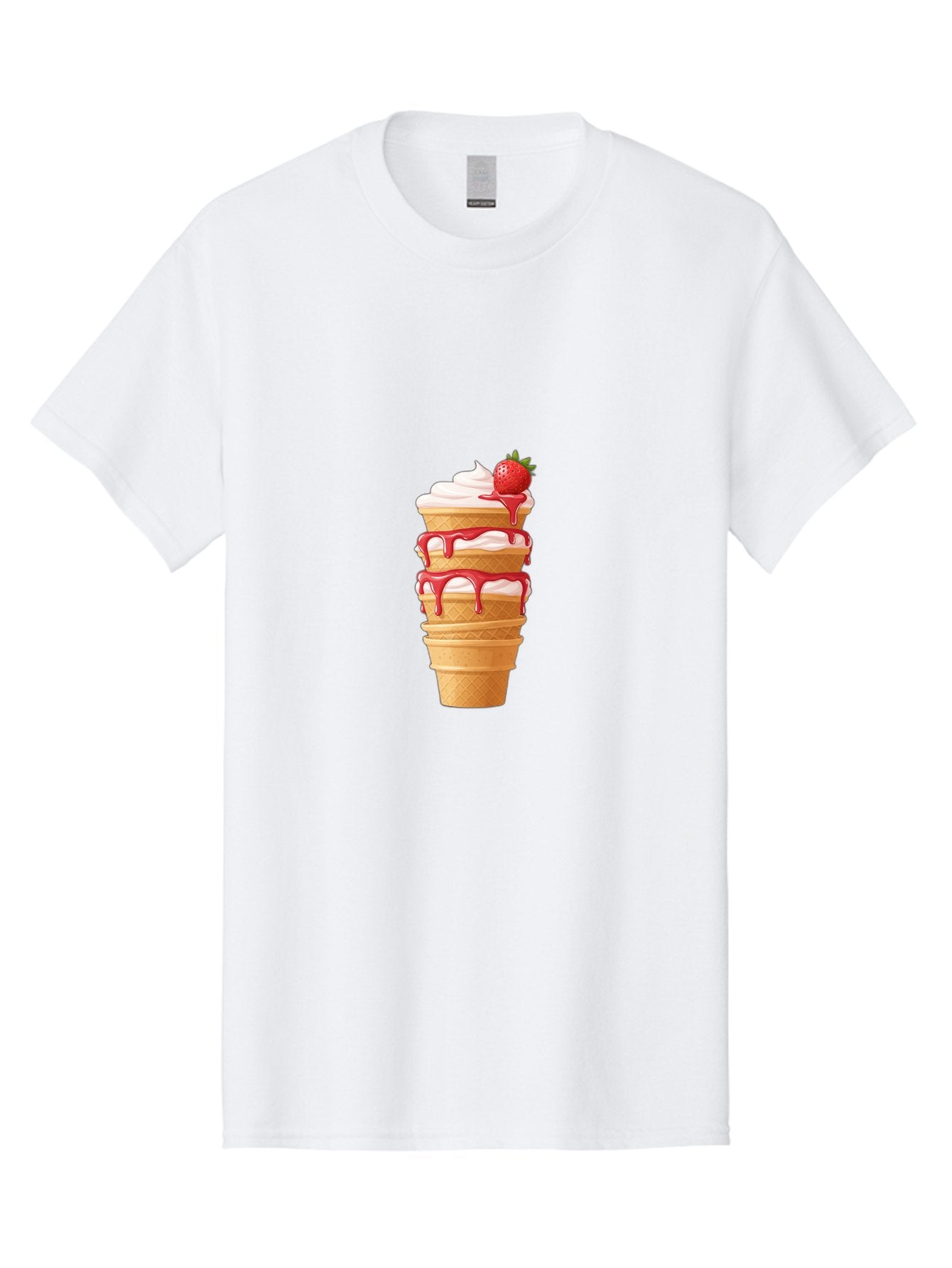 Strawberry-Ice-Cream-Cone-1 Men'S Graphic Tee, 100% Cotton, Comfortable Casual Summer Wear, Machine Washable, Vintage Camera, Old Camera, Antique Camera, Black Camera, Classic Photography, Photography Equipment, Nostalgic Device, Film Camera, Baj801