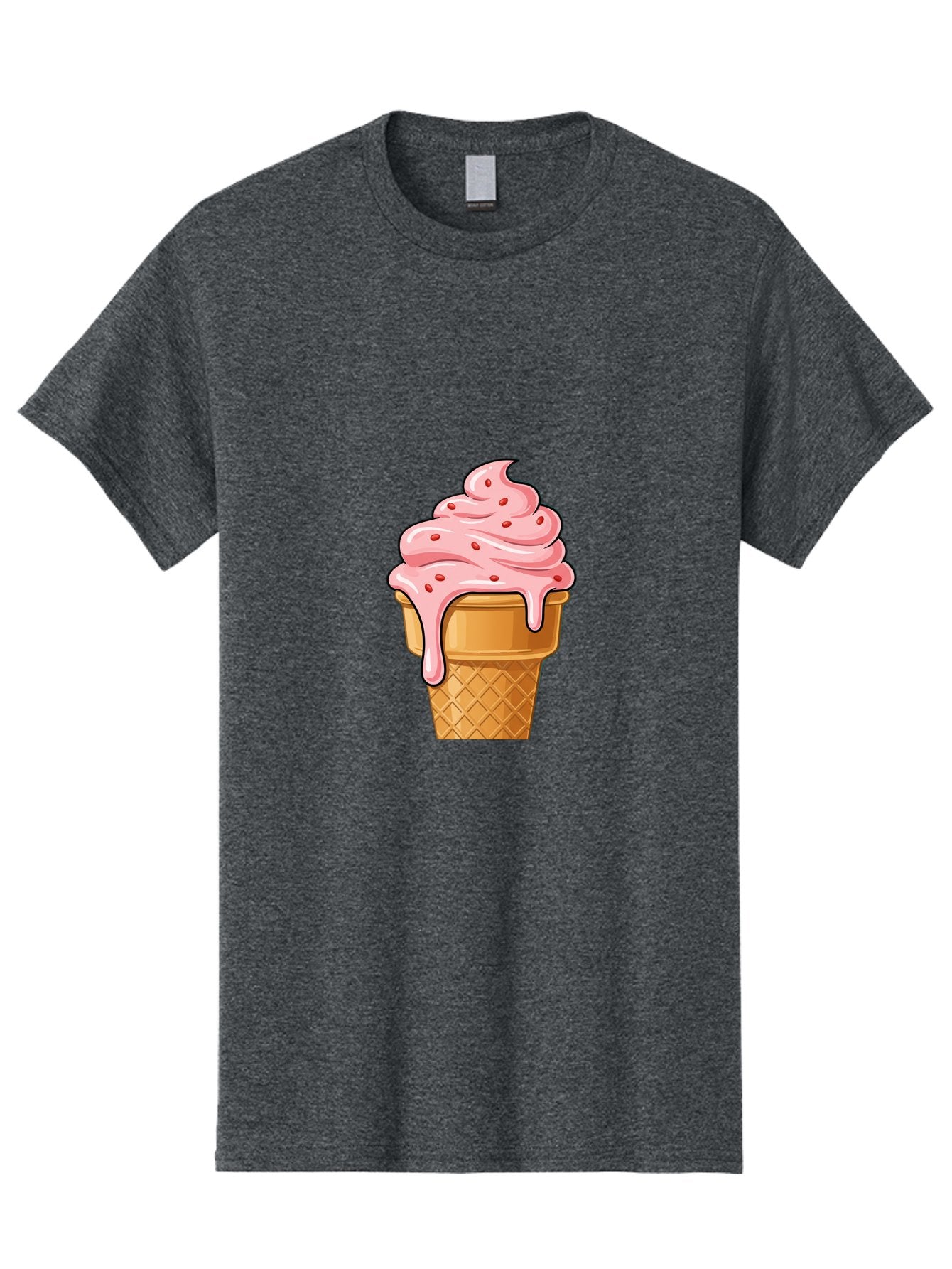 Strawberry-Ice-Cream-Cone Men'S Graphic Tee, 100% Cotton, Comfortable Casual Summer Wear, Machine Washable, Vintage Camera, Old Camera, Antique Camera, Black Camera, Classic Photography, Photography Equipment, Nostalgic Device, Film Camera, Baj802 12