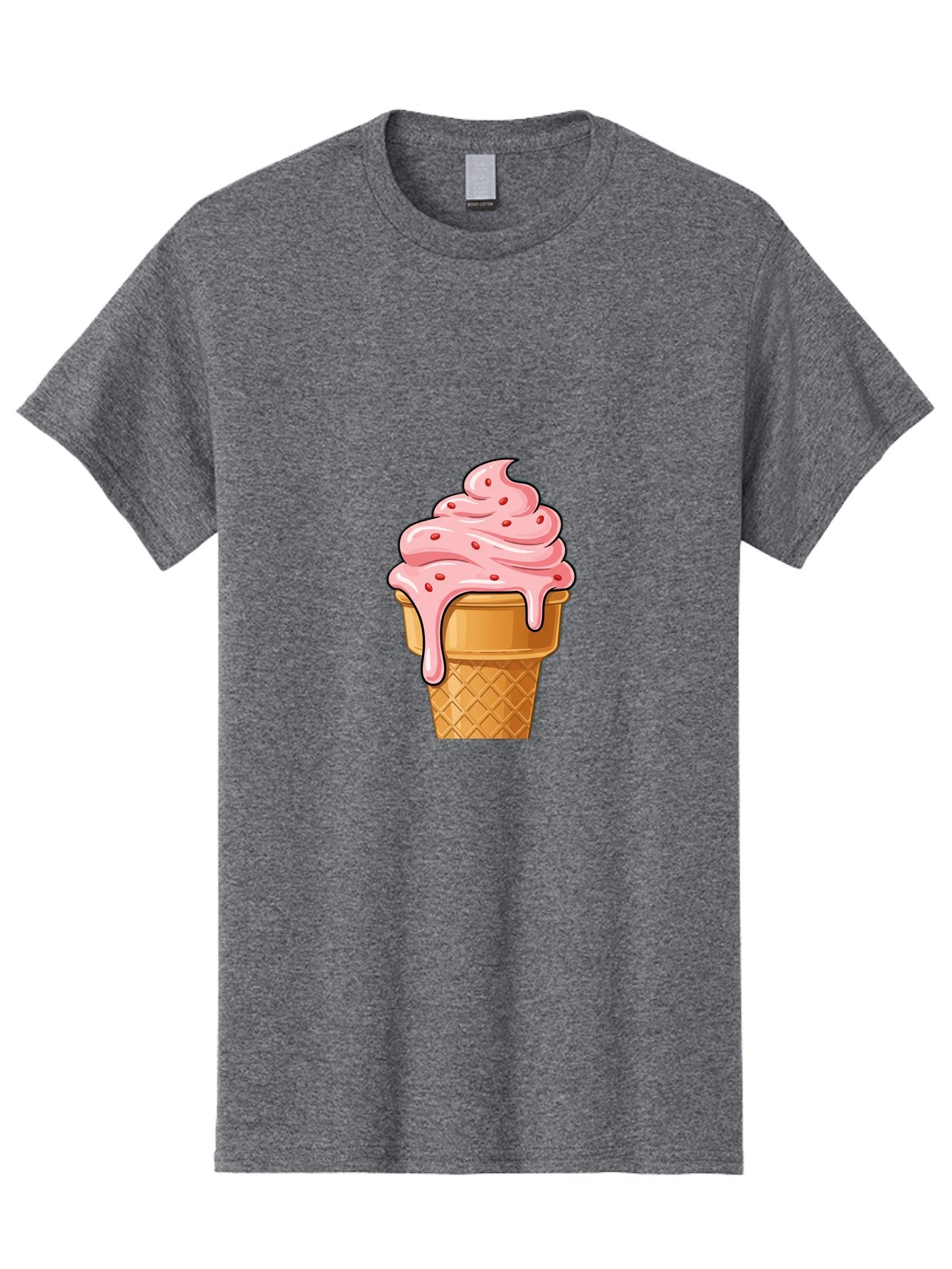 Strawberry-Ice-Cream-Cone Men'S Graphic Tee, 100% Cotton, Comfortable Casual Summer Wear, Machine Washable, Vintage Camera, Old Camera, Antique Camera, Black Camera, Classic Photography, Photography Equipment, Nostalgic Device, Film Camera, Baj802 10