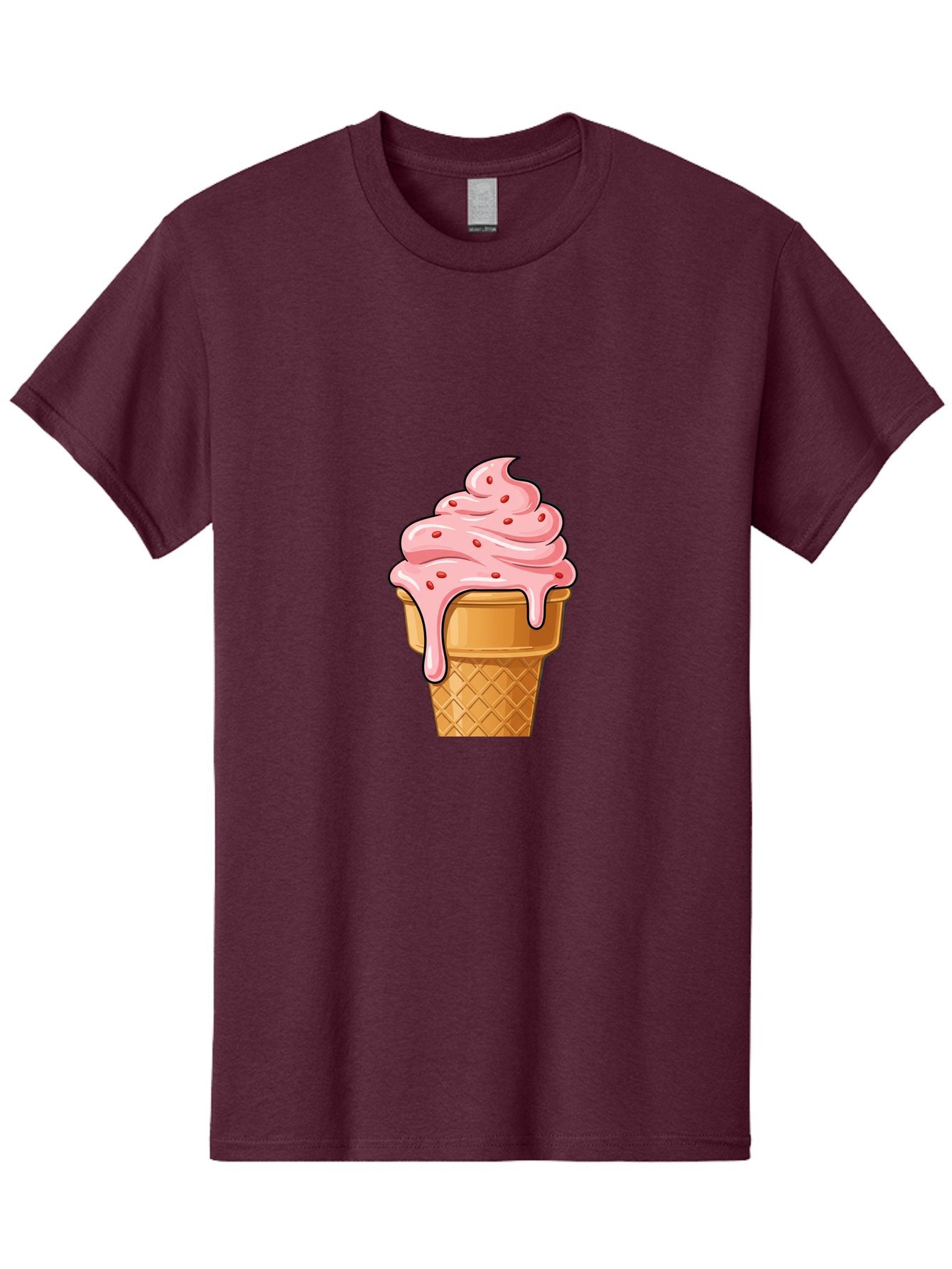 Strawberry-Ice-Cream-Cone Men'S Graphic Tee, 100% Cotton, Comfortable Casual Summer Wear, Machine Washable, Vintage Camera, Old Camera, Antique Camera, Black Camera, Classic Photography, Photography Equipment, Nostalgic Device, Film Camera, Baj802 13