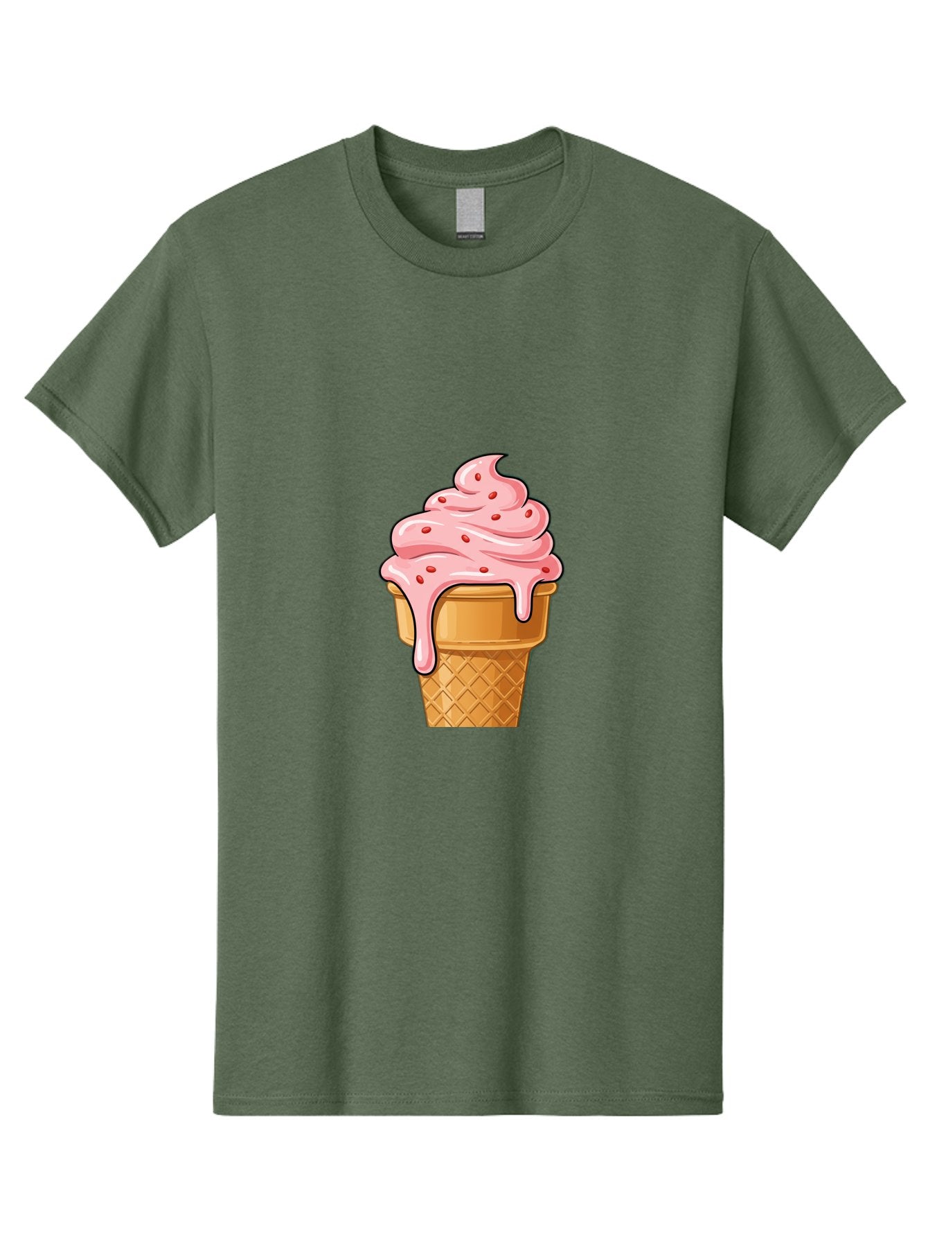Strawberry-Ice-Cream-Cone Men'S Graphic Tee, 100% Cotton, Comfortable Casual Summer Wear, Machine Washable, Vintage Camera, Old Camera, Antique Camera, Black Camera, Classic Photography, Photography Equipment, Nostalgic Device, Film Camera, Baj802 7