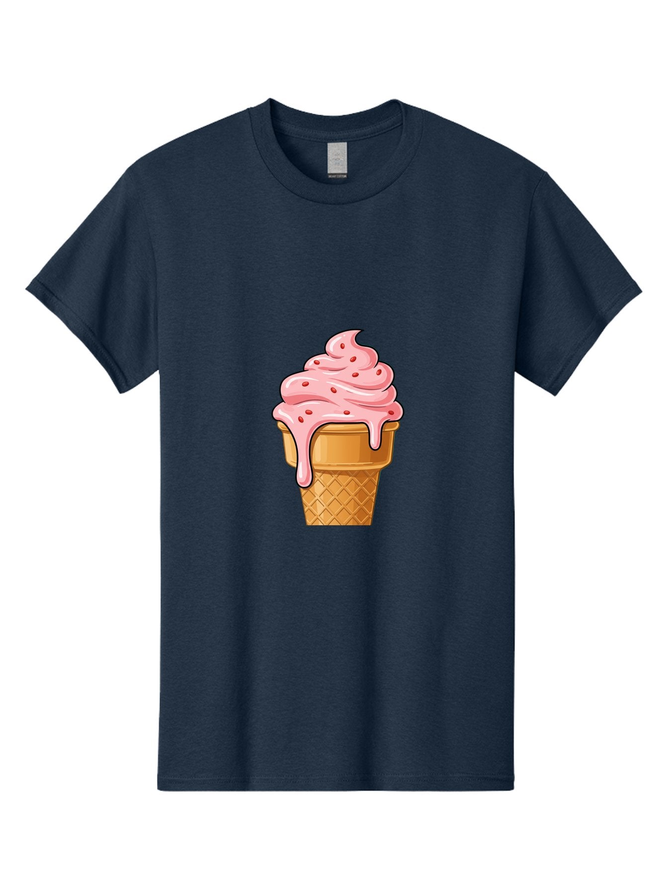 Strawberry-Ice-Cream-Cone Men'S Graphic Tee, 100% Cotton, Comfortable Casual Summer Wear, Machine Washable, Vintage Camera, Old Camera, Antique Camera, Black Camera, Classic Photography, Photography Equipment, Nostalgic Device, Film Camera, Baj802 5