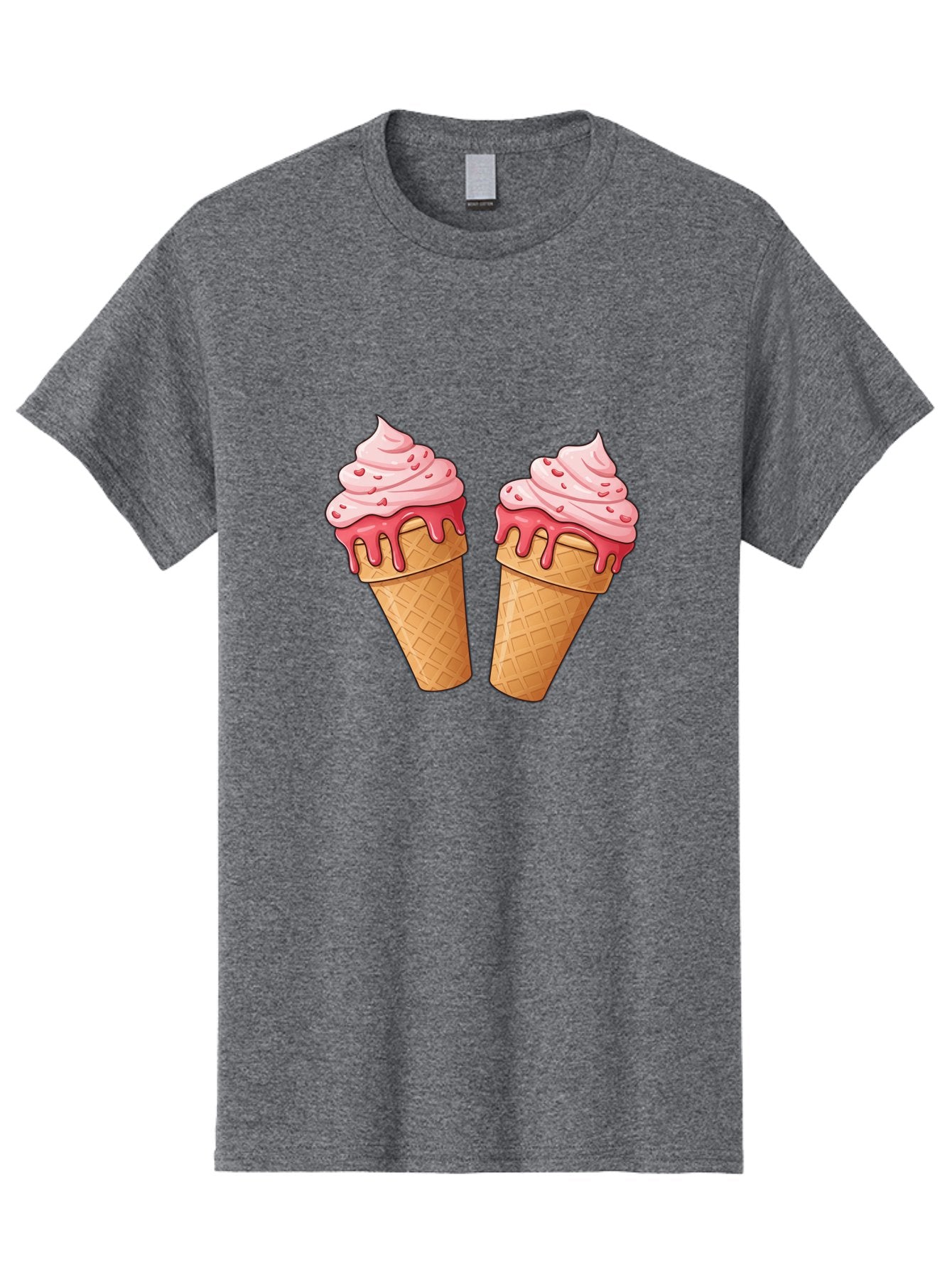 Strawberry-Ice-Cream-Cones-1 Men'S Graphic Tee, 100% Cotton, Comfortable Casual Summer Wear, Machine Washable, Vintage Camera, Old Camera, Antique Camera, Black Camera, Classic Photography, Photography Equipment, Nostalgic Device, Film Camera, Baj803 8