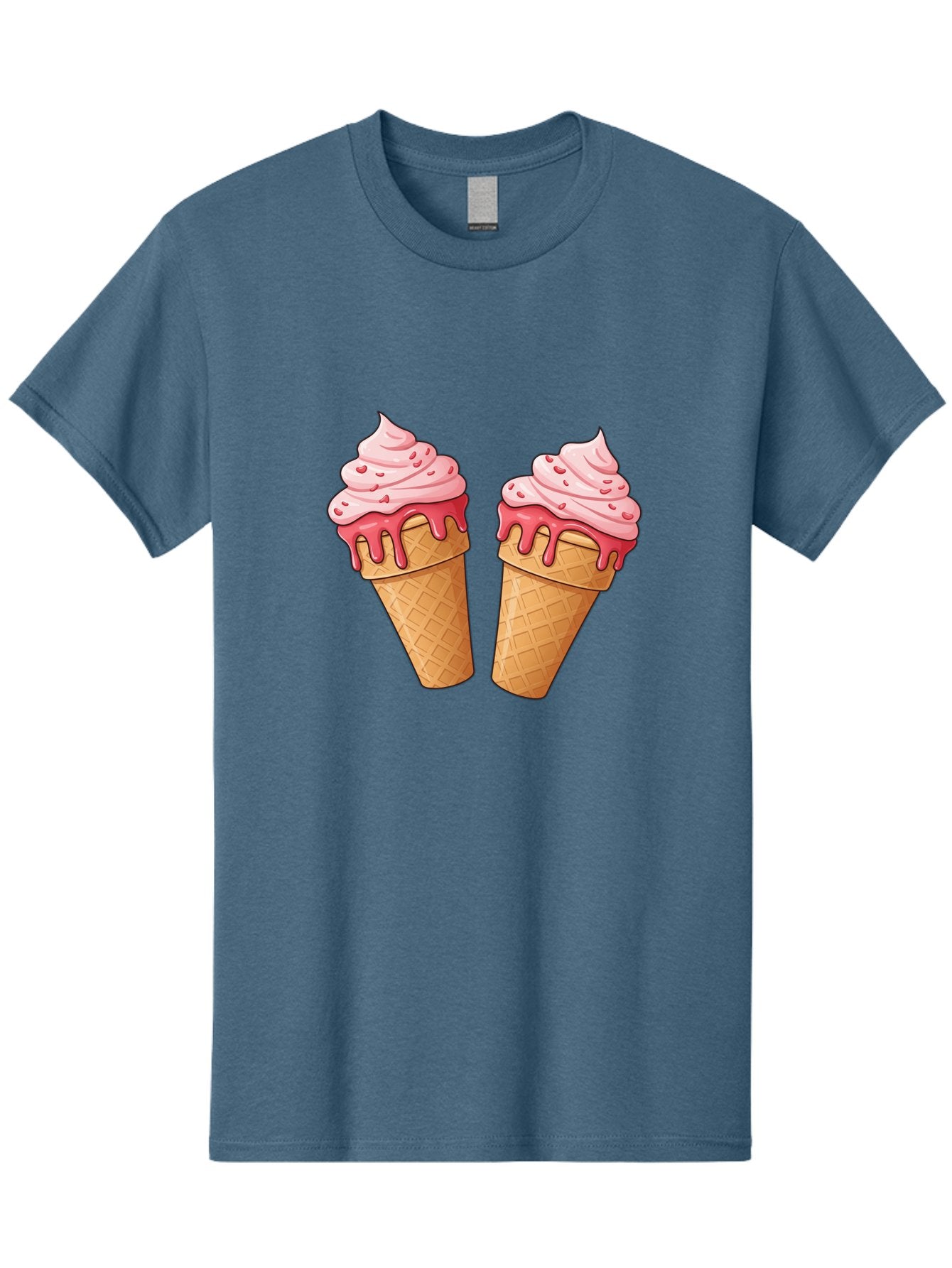 Strawberry-Ice-Cream-Cones-1 Men'S Graphic Tee, 100% Cotton, Comfortable Casual Summer Wear, Machine Washable, Vintage Camera, Old Camera, Antique Camera, Black Camera, Classic Photography, Photography Equipment, Nostalgic Device, Film Camera, Baj803 14