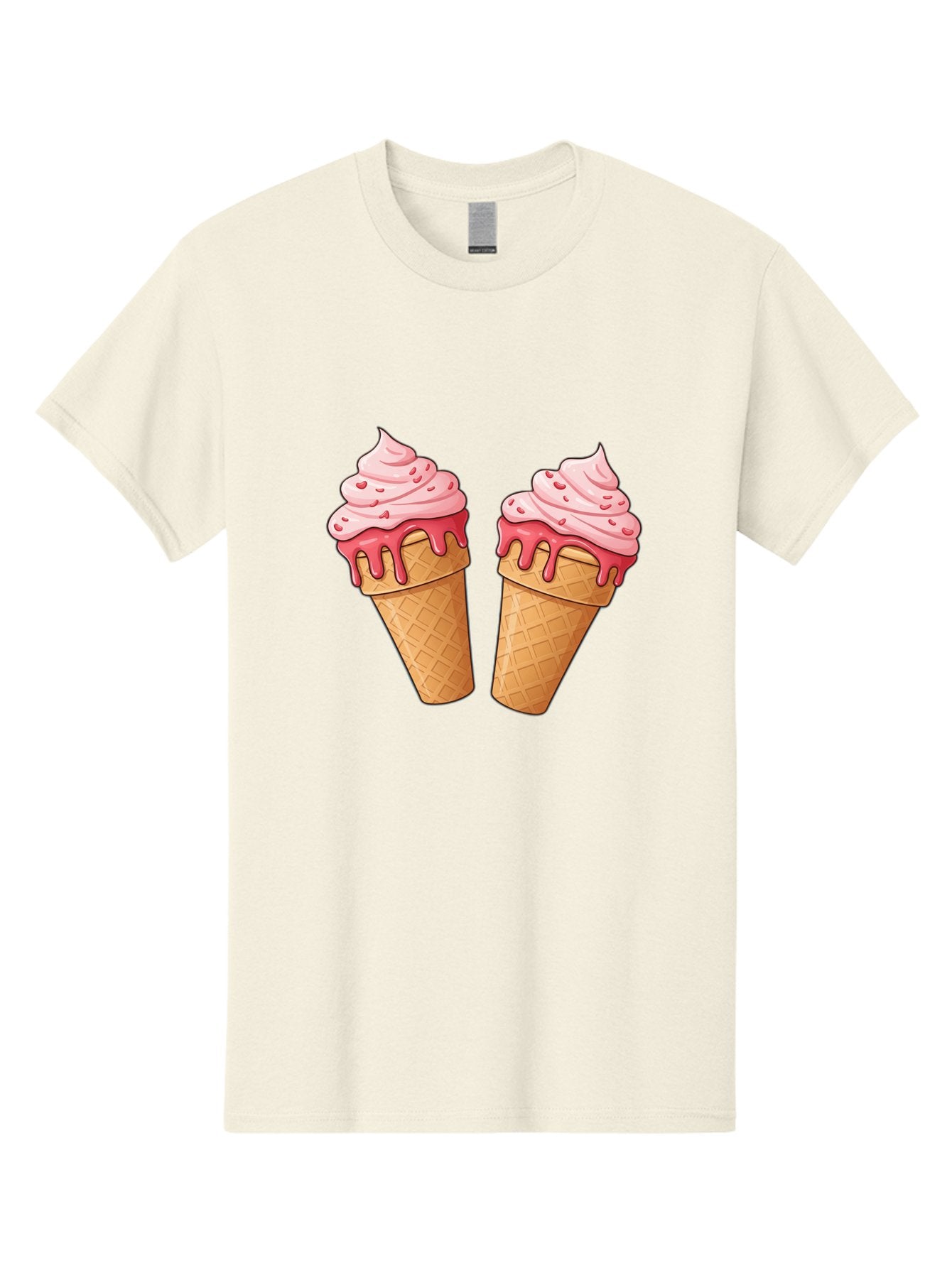 Strawberry-Ice-Cream-Cones-1 Men'S Graphic Tee, 100% Cotton, Comfortable Casual Summer Wear, Machine Washable, Vintage Camera, Old Camera, Antique Camera, Black Camera, Classic Photography, Photography Equipment, Nostalgic Device, Film Camera, Baj803 11