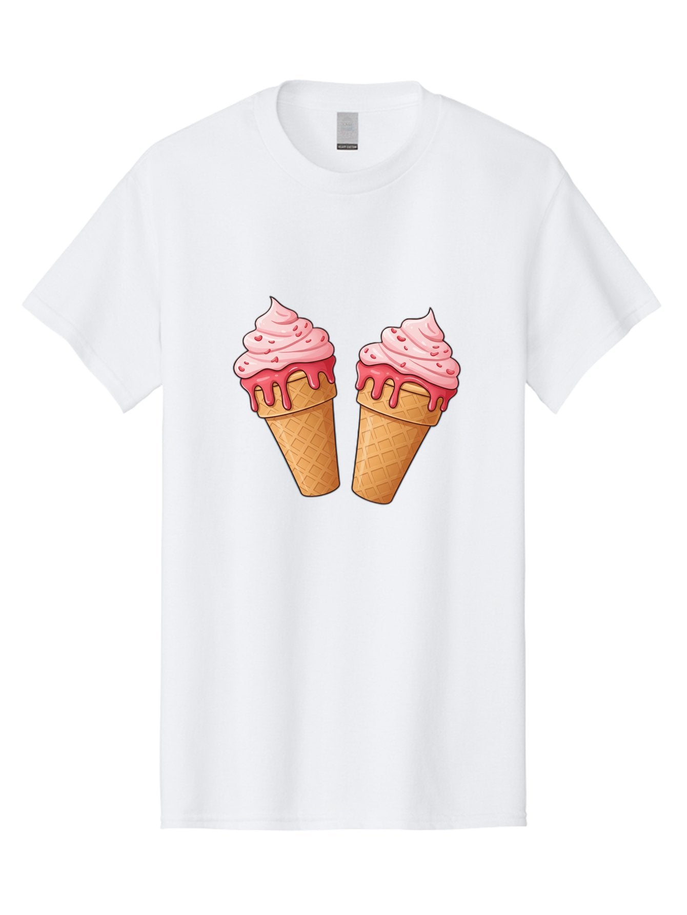 Strawberry-Ice-Cream-Cones-1 Men'S Graphic Tee, 100% Cotton, Comfortable Casual Summer Wear, Machine Washable, Vintage Camera, Old Camera, Antique Camera, Black Camera, Classic Photography, Photography Equipment, Nostalgic Device, Film Camera, Baj803 10