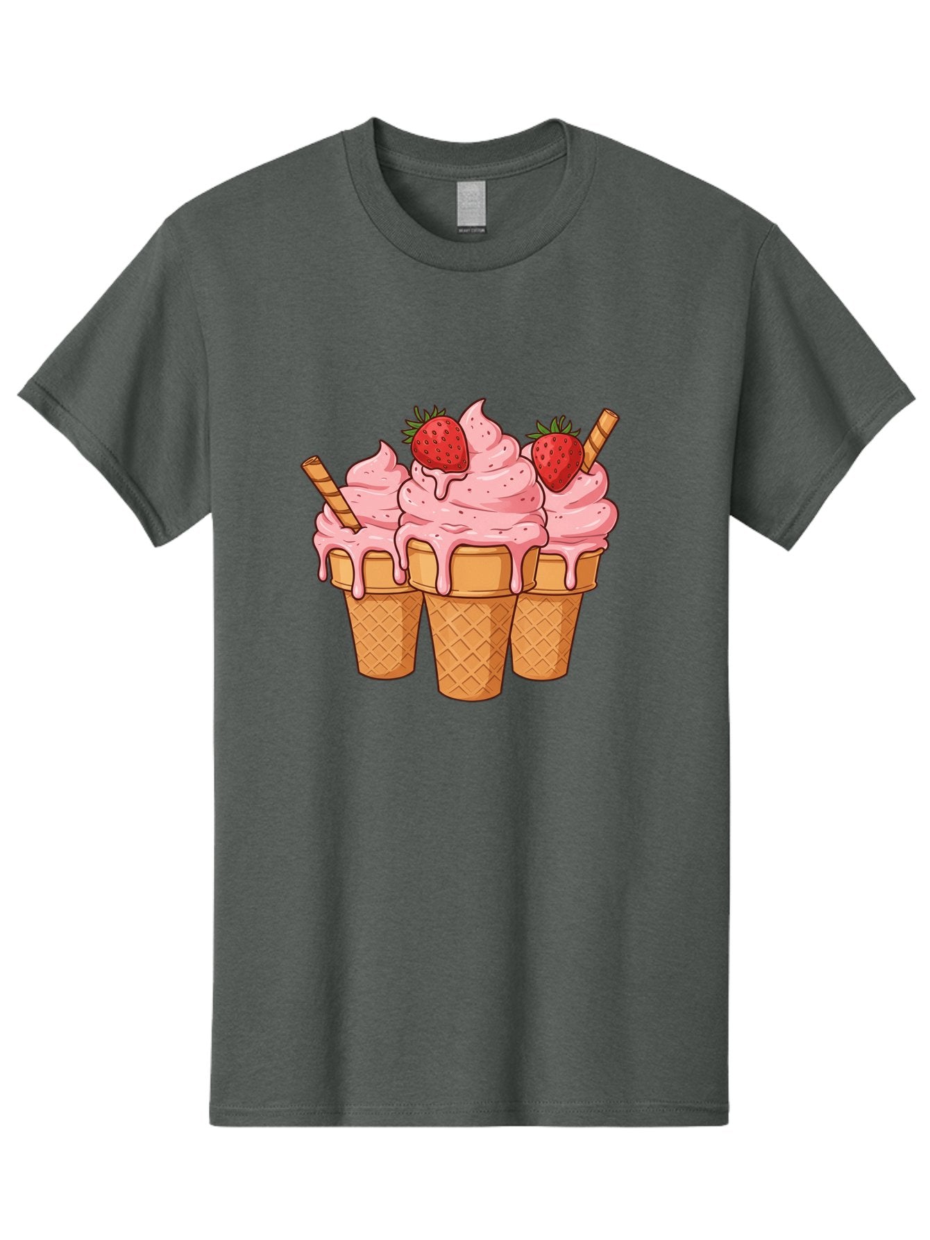 Strawberry-Ice-Cream-Cones Men'S Graphic Tee, 100% Cotton, Comfortable Casual Summer Wear, Machine Washable, Vintage Camera, Old Camera, Antique Camera, Black Camera, Classic Photography, Photography Equipment, Nostalgic Device, Film Camera, Baj806 14