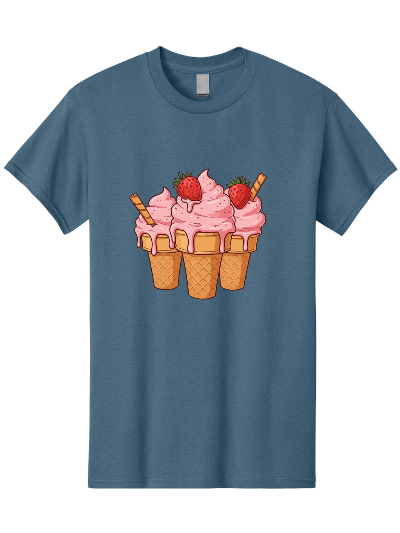 Strawberry-Ice-Cream-Cones Men'S Graphic Tee, 100% Cotton, Comfortable Casual Summer Wear, Machine Washable, Vintage Camera, Old Camera, Antique Camera, Black Camera, Classic Photography, Photography Equipment, Nostalgic Device, Film Camera, Baj806 9