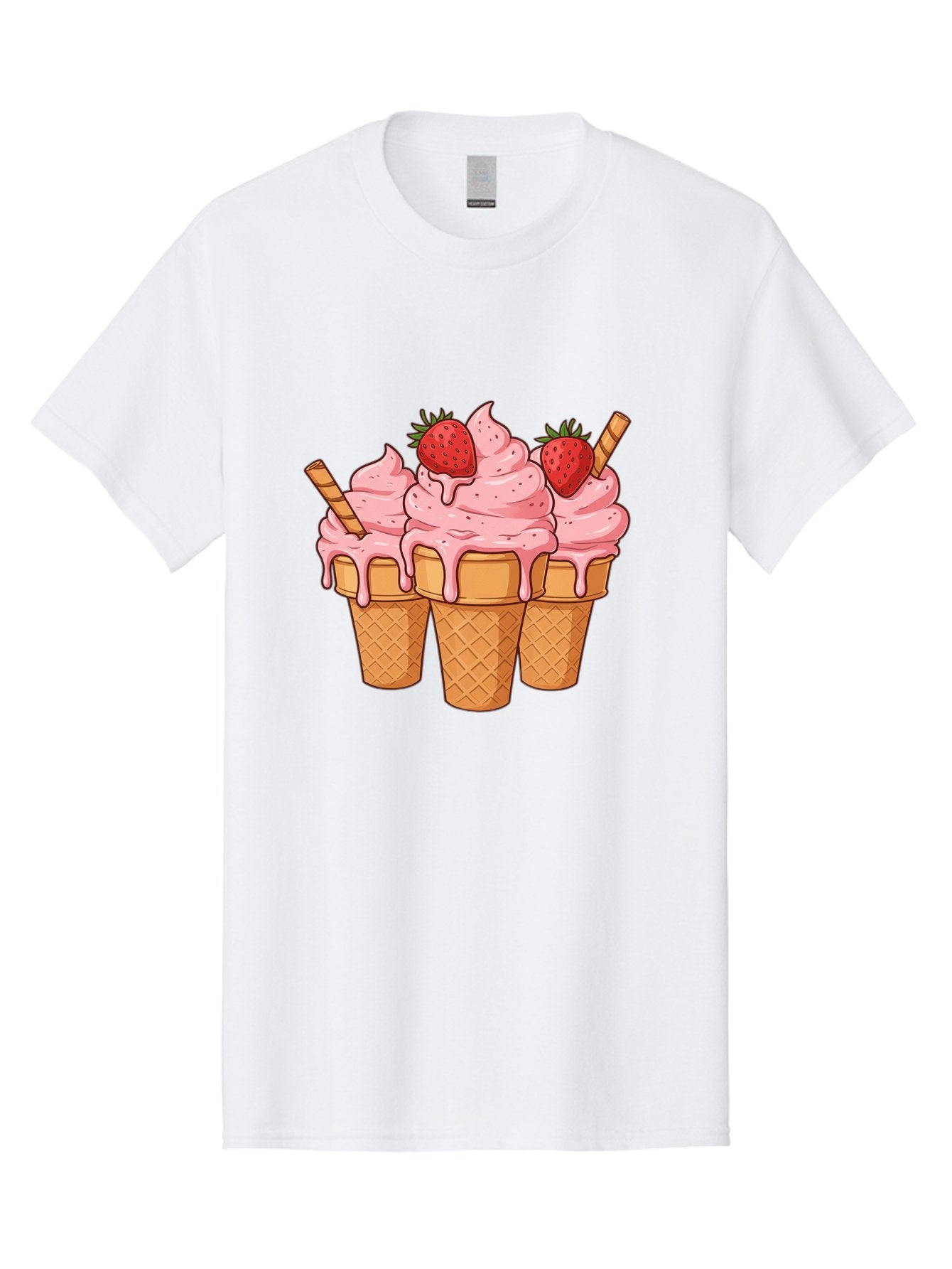 Strawberry-Ice-Cream-Cones Men'S Graphic Tee, 100% Cotton, Comfortable Casual Summer Wear, Machine Washable, Vintage Camera, Old Camera, Antique Camera, Black Camera, Classic Photography, Photography Equipment, Nostalgic Device, Film Camera, Baj806