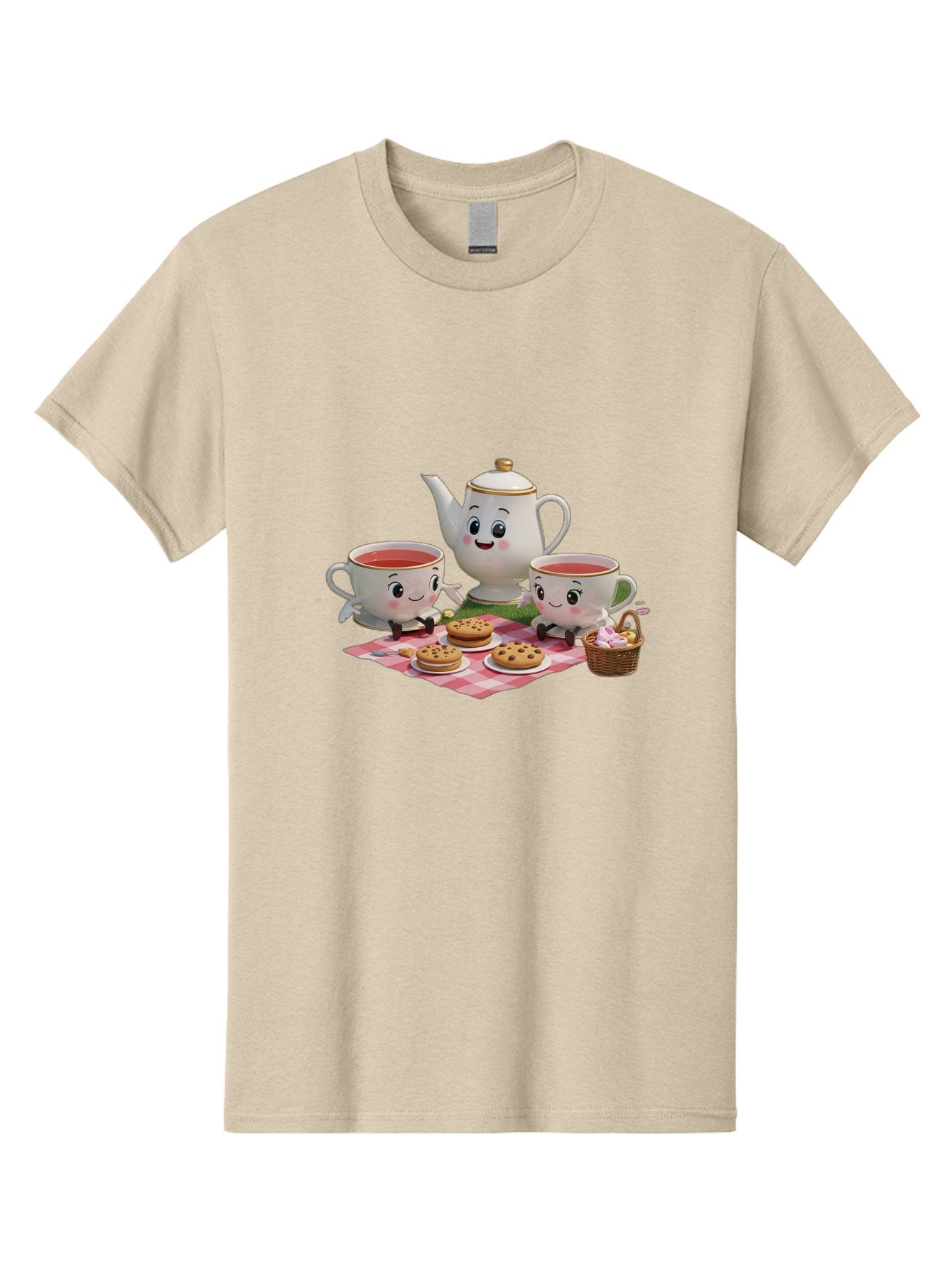 Tea-Teapot-Cookies-Picnic Men'S Graphic Tee, 100% Cotton, Comfortable Casual Summer Wear, Machine Washable, Vintage Camera, Old Camera, Antique Camera, Black Camera, Classic Photography, Photography Equipment, Nostalgic Device, Film Camera, Baj815 10