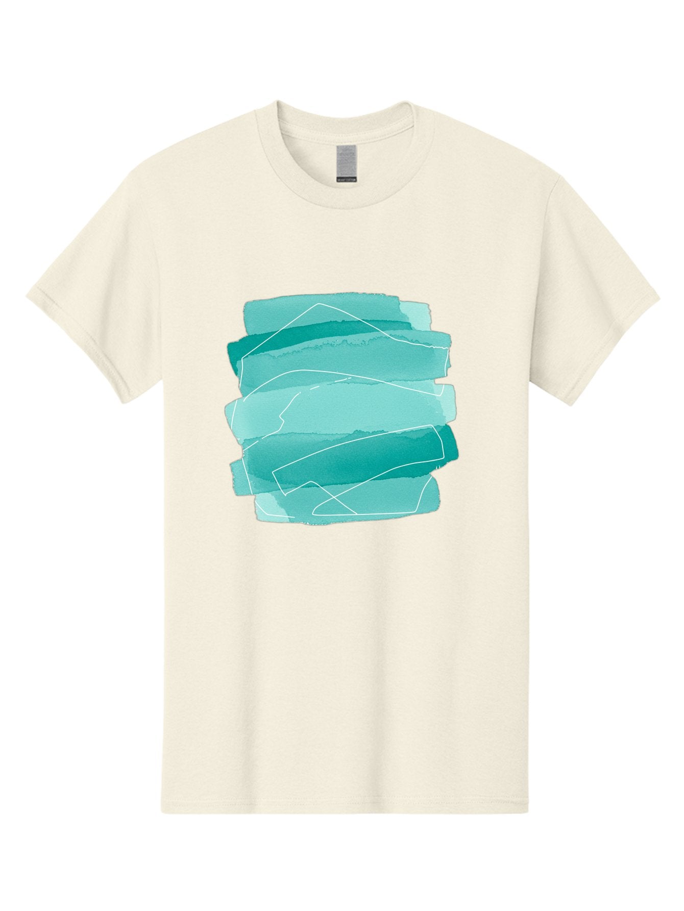 Teal-Brush-Strokes Men'S Graphic Tee, 100% Cotton, Comfortable Casual Summer Wear, Machine Washable, Vintage Camera, Old Camera, Antique Camera, Black Camera, Classic Photography, Photography Equipment, Nostalgic Device, Film Camera, Baj818 11