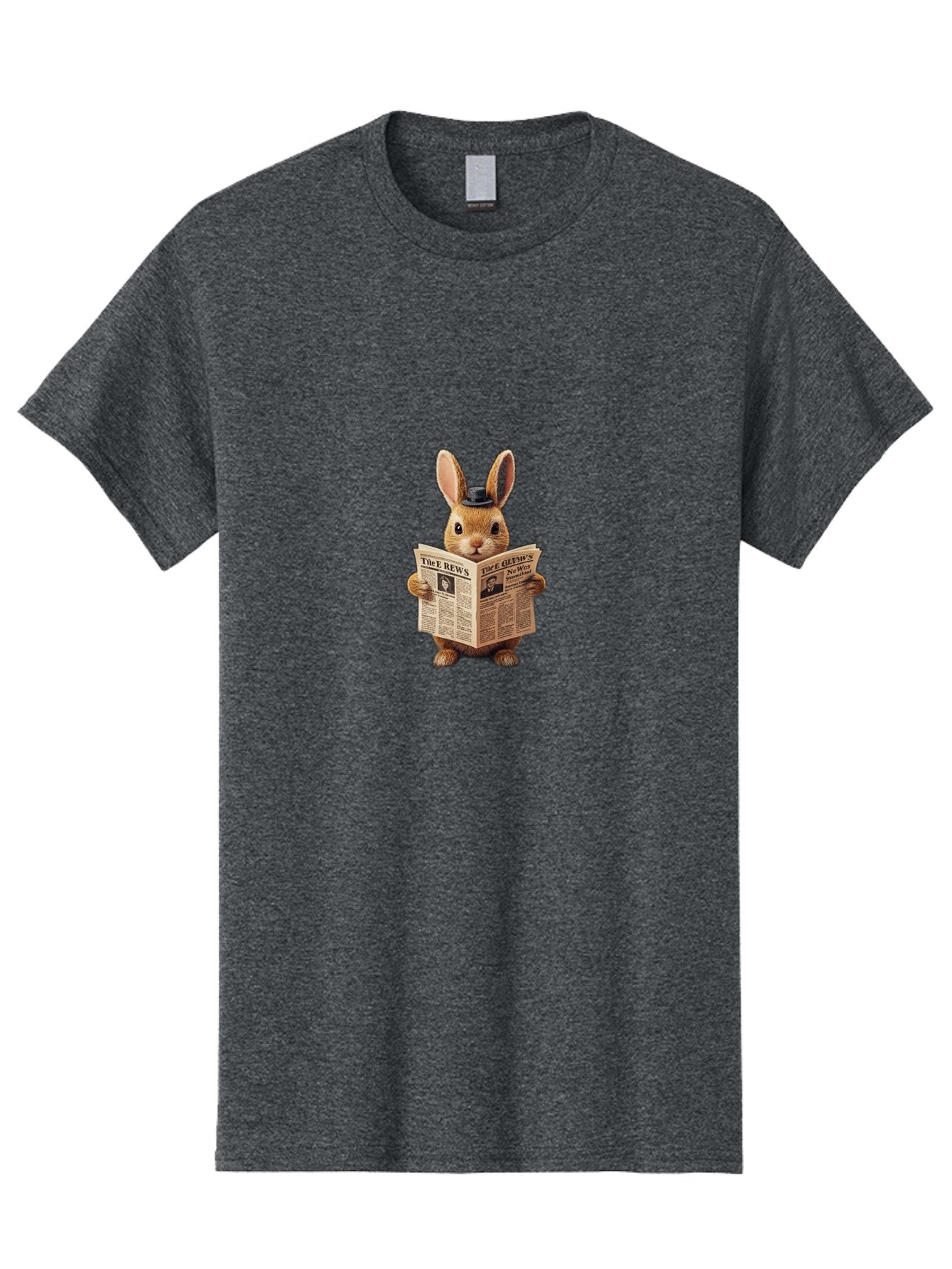 The-Rews-Newspaper-Rabbit Men'S Graphic Tee, 100% Cotton, Comfortable Casual Summer Wear, Machine Washable, Vintage Camera, Old Camera, Antique Camera, Black Camera, Classic Photography, Photography Equipment, Nostalgic Device, Film Camera, Baj819 3