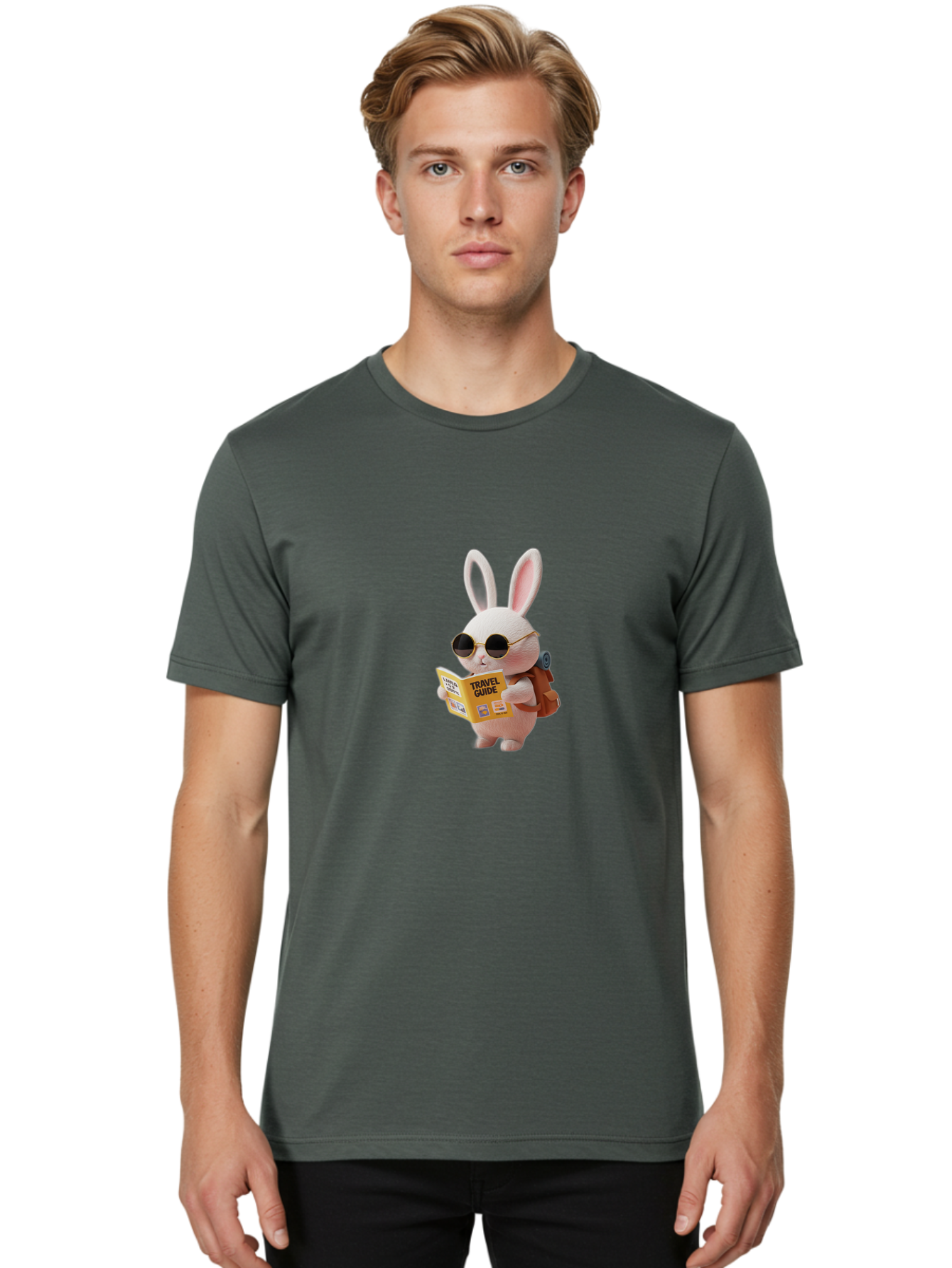 Travel-Guide-Rabbit Men'S Graphic Tee, 100% Cotton, Comfortable Casual Summer Wear, Machine Washable, Vintage Camera, Old Camera, Antique Camera, Black Camera, Classic Photography, Photography Equipment, Nostalgic Device, Film Camera, Baj825 18