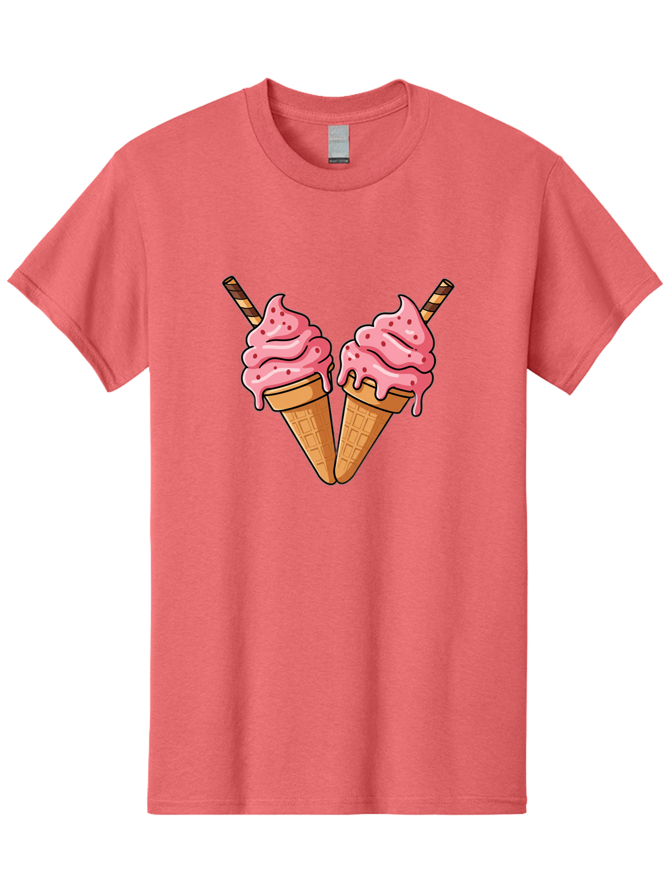 Twin-Ice-Cream-Cones Men'S Graphic Tee, 100% Cotton, Comfortable Casual Summer Wear, Machine Washable, Vintage Camera, Old Camera, Antique Camera, Black Camera, Classic Photography, Photography Equipment, Nostalgic Device, Film Camera, Baj830 11