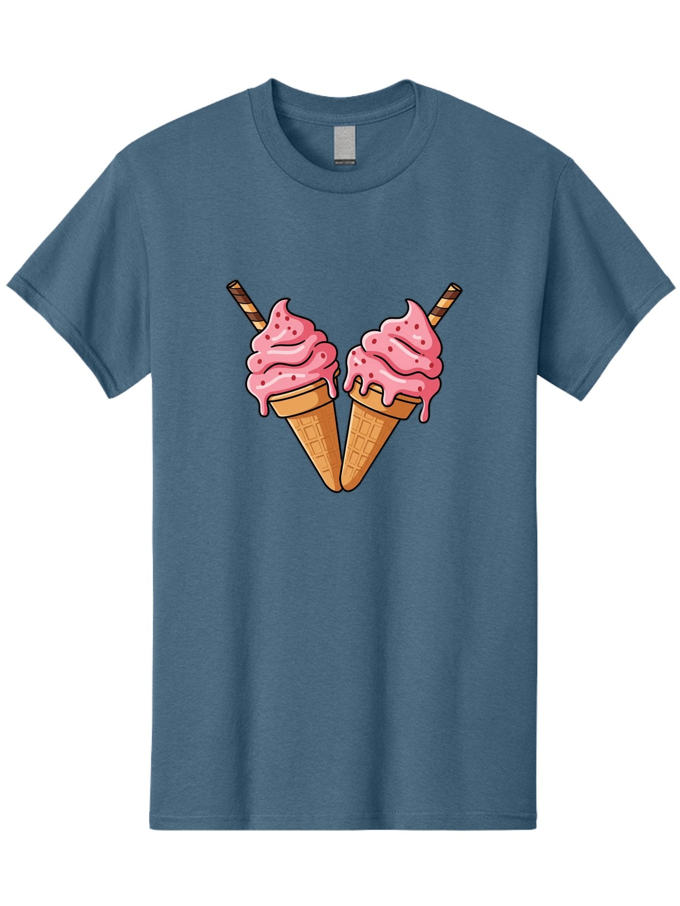Twin-Ice-Cream-Cones Men'S Graphic Tee, 100% Cotton, Comfortable Casual Summer Wear, Machine Washable, Vintage Camera, Old Camera, Antique Camera, Black Camera, Classic Photography, Photography Equipment, Nostalgic Device, Film Camera, Baj830 8