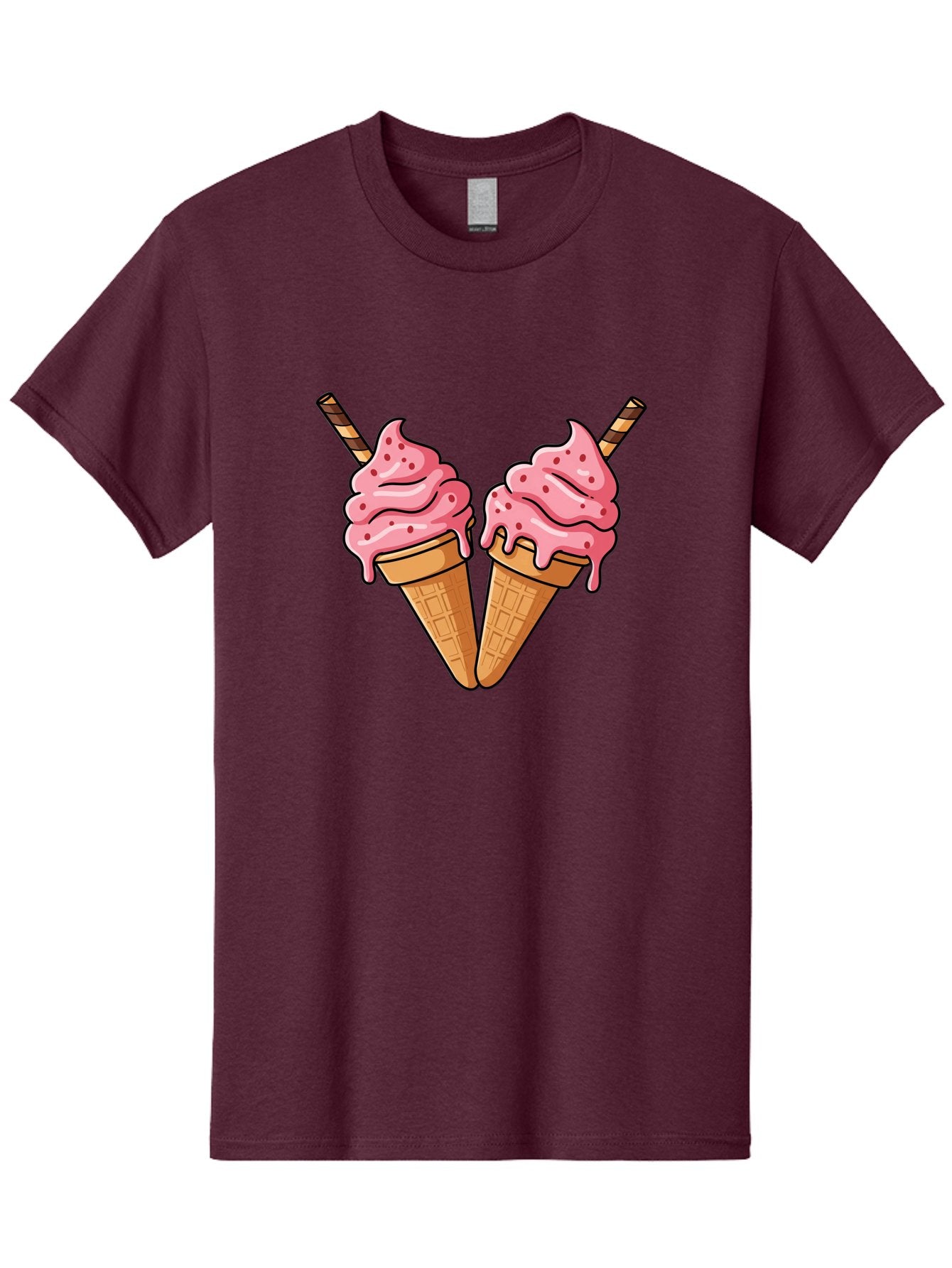 Twin-Ice-Cream-Cones Men'S Graphic Tee, 100% Cotton, Comfortable Casual Summer Wear, Machine Washable, Vintage Camera, Old Camera, Antique Camera, Black Camera, Classic Photography, Photography Equipment, Nostalgic Device, Film Camera, Baj830 9