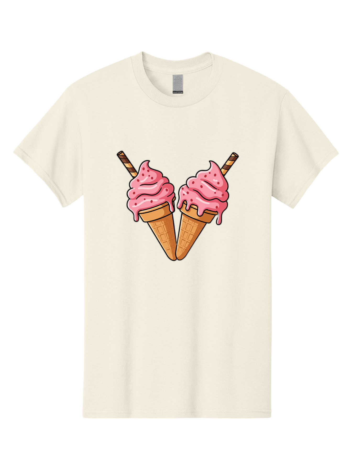 Twin-Ice-Cream-Cones Men'S Graphic Tee, 100% Cotton, Comfortable Casual Summer Wear, Machine Washable, Vintage Camera, Old Camera, Antique Camera, Black Camera, Classic Photography, Photography Equipment, Nostalgic Device, Film Camera, Baj830 3