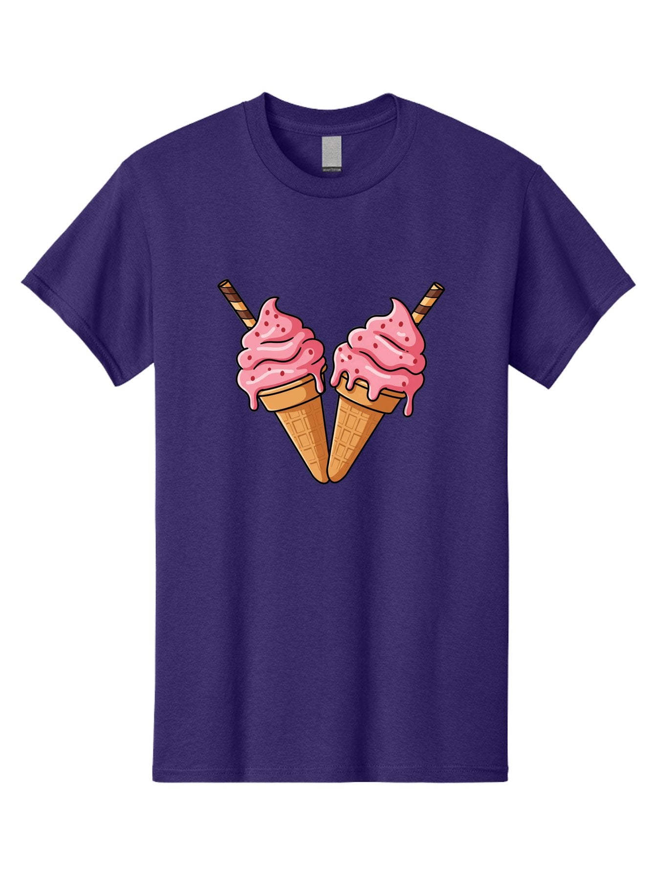 Twin-Ice-Cream-Cones Men'S Graphic Tee, 100% Cotton, Comfortable Casual Summer Wear, Machine Washable, Vintage Camera, Old Camera, Antique Camera, Black Camera, Classic Photography, Photography Equipment, Nostalgic Device, Film Camera, Baj830 5