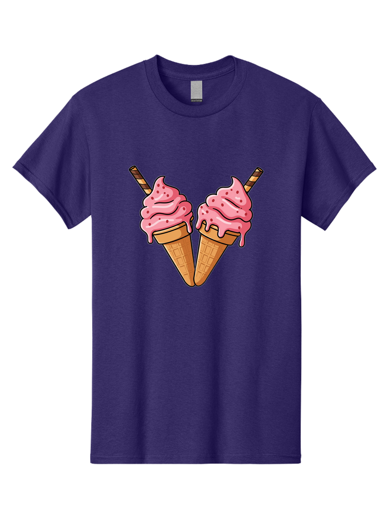 Twin-Ice-Cream-Cones Men'S Graphic Tee, 100% Cotton, Comfortable Casual Summer Wear, Machine Washable, Vintage Camera, Old Camera, Antique Camera, Black Camera, Classic Photography, Photography Equipment, Nostalgic Device, Film Camera, Baj830 8