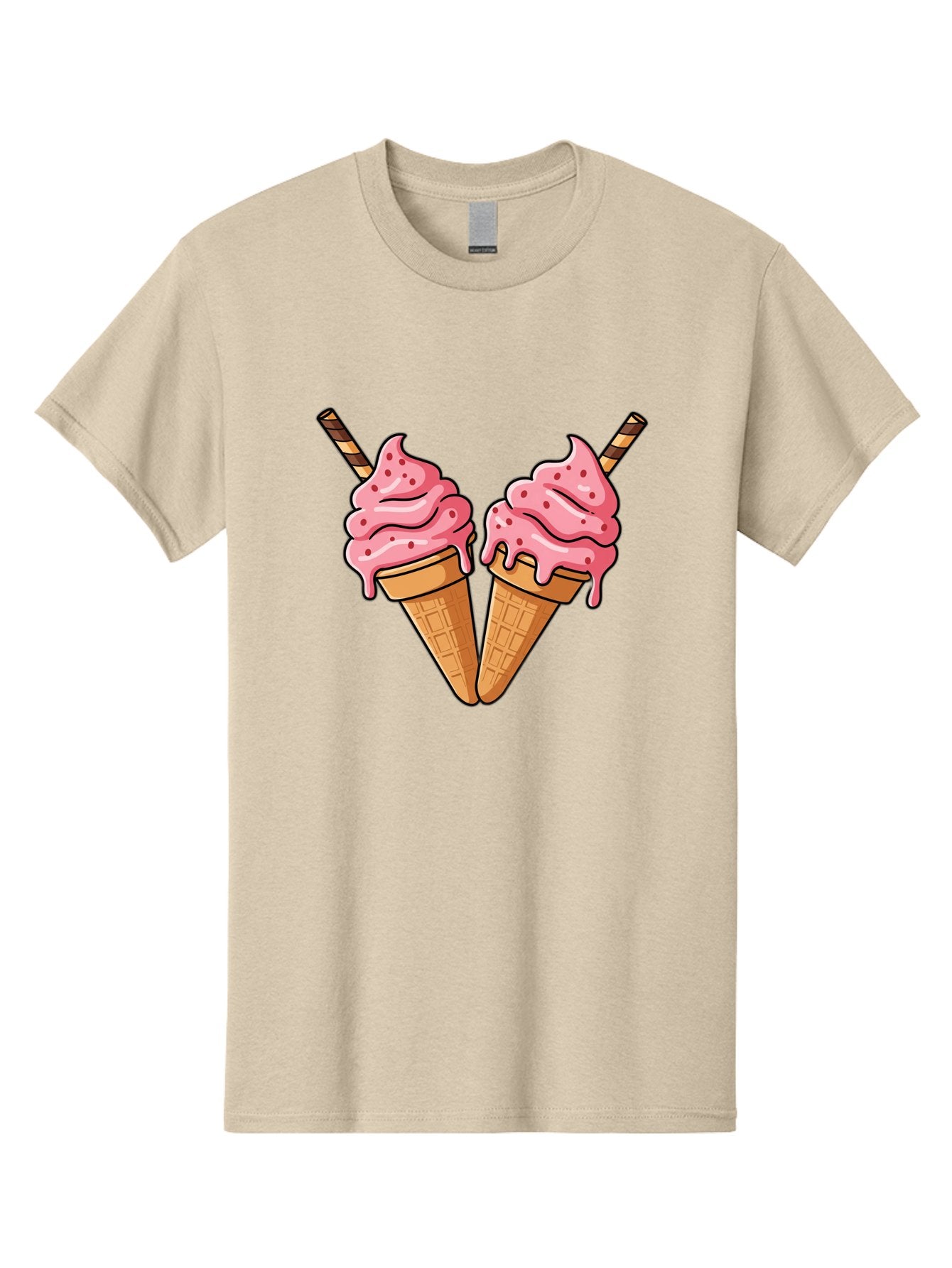 Twin-Ice-Cream-Cones Men'S Graphic Tee, 100% Cotton, Comfortable Casual Summer Wear, Machine Washable, Vintage Camera, Old Camera, Antique Camera, Black Camera, Classic Photography, Photography Equipment, Nostalgic Device, Film Camera, Baj830 11