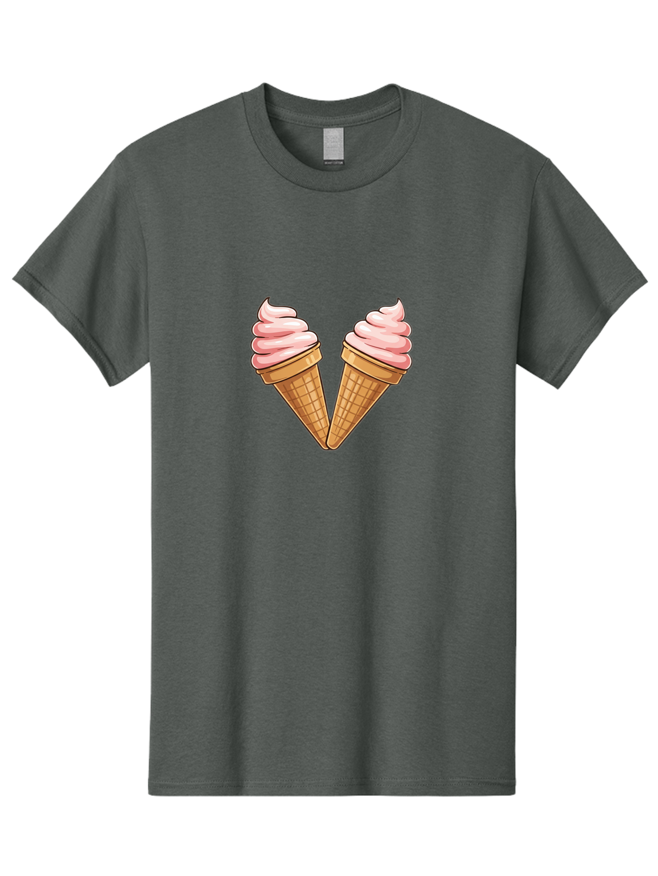 Two-Ice-Cream-Cones Men'S Graphic Tee, 100% Cotton, Comfortable Casual Summer Wear, Machine Washable, Vintage Camera, Old Camera, Antique Camera, Black Camera, Classic Photography, Photography Equipment, Nostalgic Device, Film Camera, Baj833 13