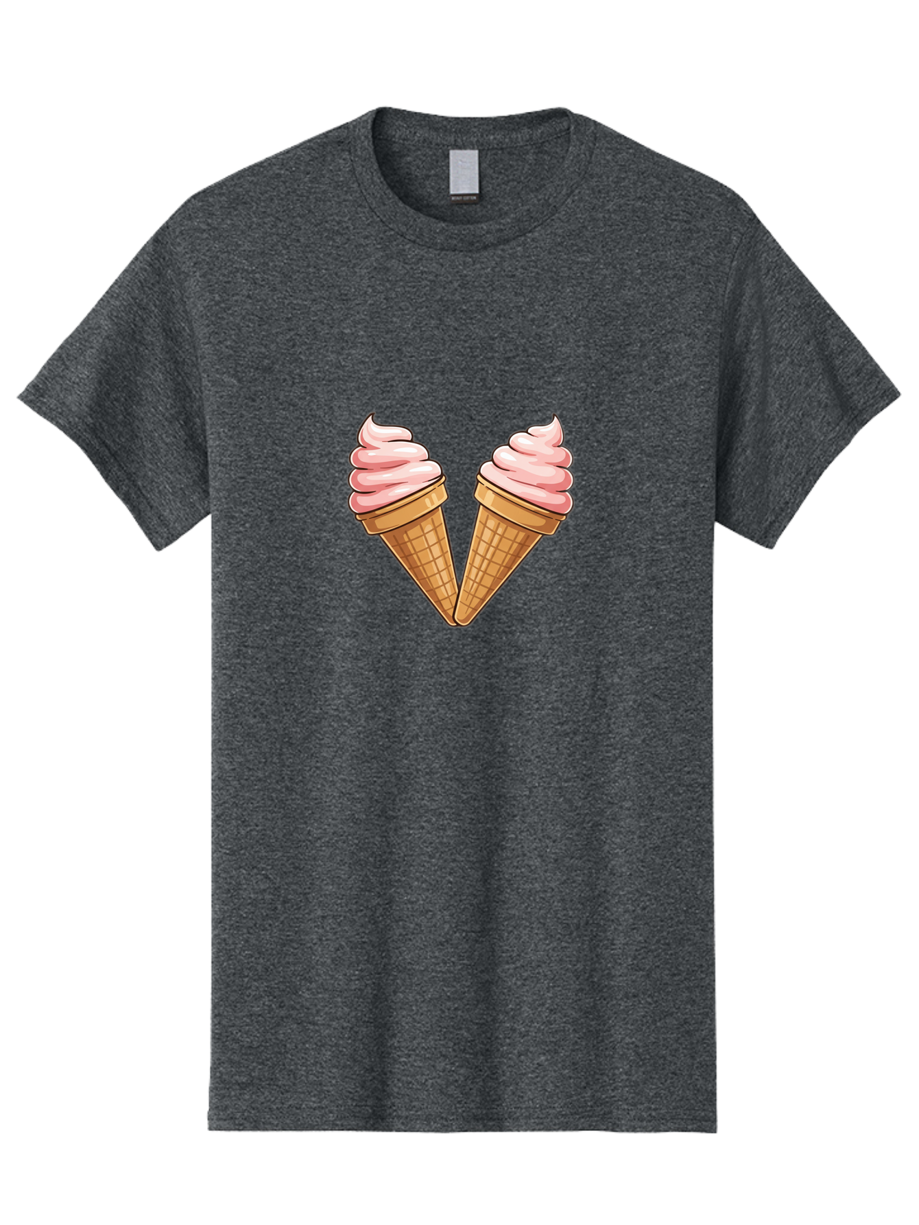 Two-Ice-Cream-Cones Men'S Graphic Tee, 100% Cotton, Comfortable Casual Summer Wear, Machine Washable, Vintage Camera, Old Camera, Antique Camera, Black Camera, Classic Photography, Photography Equipment, Nostalgic Device, Film Camera, Baj833 11