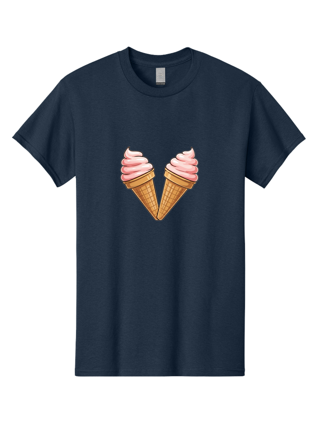 Two-Ice-Cream-Cones Men'S Graphic Tee, 100% Cotton, Comfortable Casual Summer Wear, Machine Washable, Vintage Camera, Old Camera, Antique Camera, Black Camera, Classic Photography, Photography Equipment, Nostalgic Device, Film Camera, Baj833 15