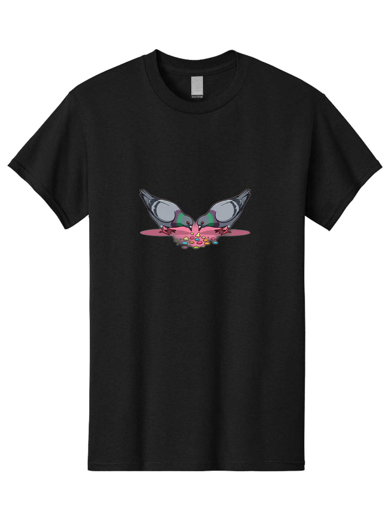 Two-Pigeons-Sharing-Food Men'S Graphic Tee, 100% Cotton, Comfortable Casual Summer Wear, Machine Washable, Vintage Camera, Old Camera, Antique Camera, Black Camera, Classic Photography, Photography Equipment, Nostalgic Device, Film Camera, Baj834 12