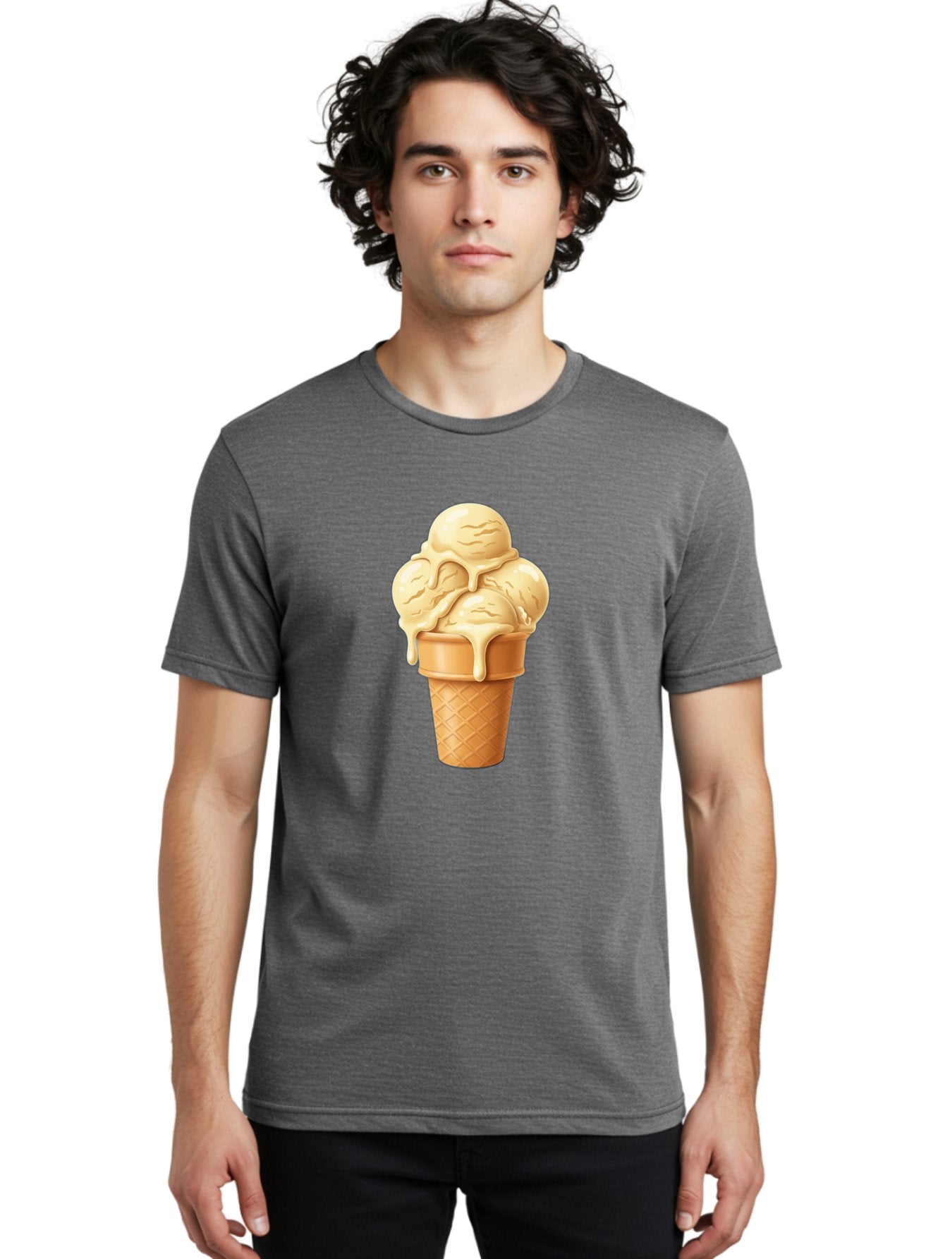 Vanilla-Ice-Cream Men'S Graphic Tee, 100% Cotton, Comfortable Casual Summer Wear, Machine Washable, Vintage Camera, Old Camera, Antique Camera, Black Camera, Classic Photography, Photography Equipment, Nostalgic Device, Film Camera, Camera Art Baj836 20