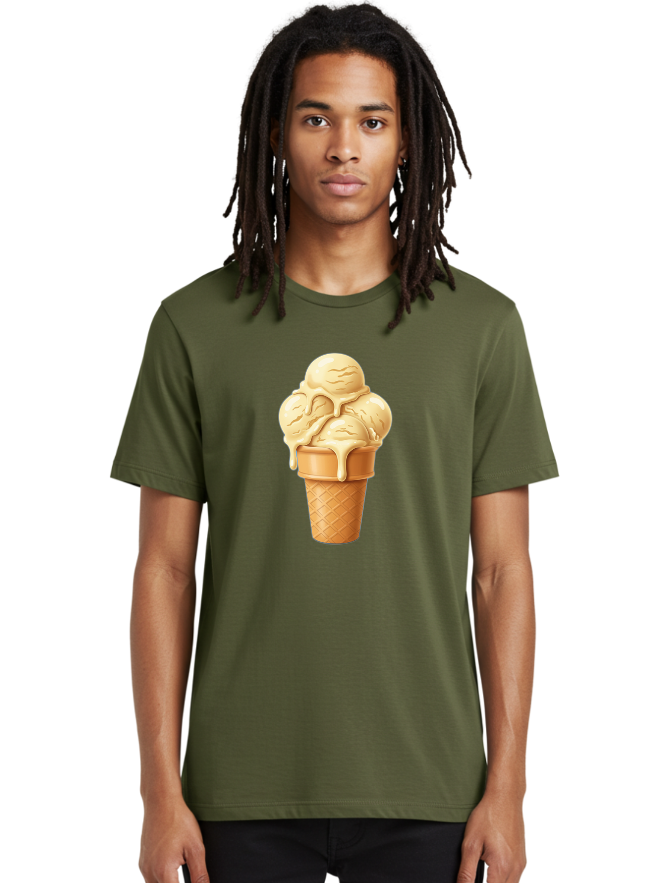 Vanilla-Ice-Cream Men'S Graphic Tee, 100% Cotton, Comfortable Casual Summer Wear, Machine Washable, Vintage Camera, Old Camera, Antique Camera, Black Camera, Classic Photography, Photography Equipment, Nostalgic Device, Film Camera, Camera Art Baj836 27