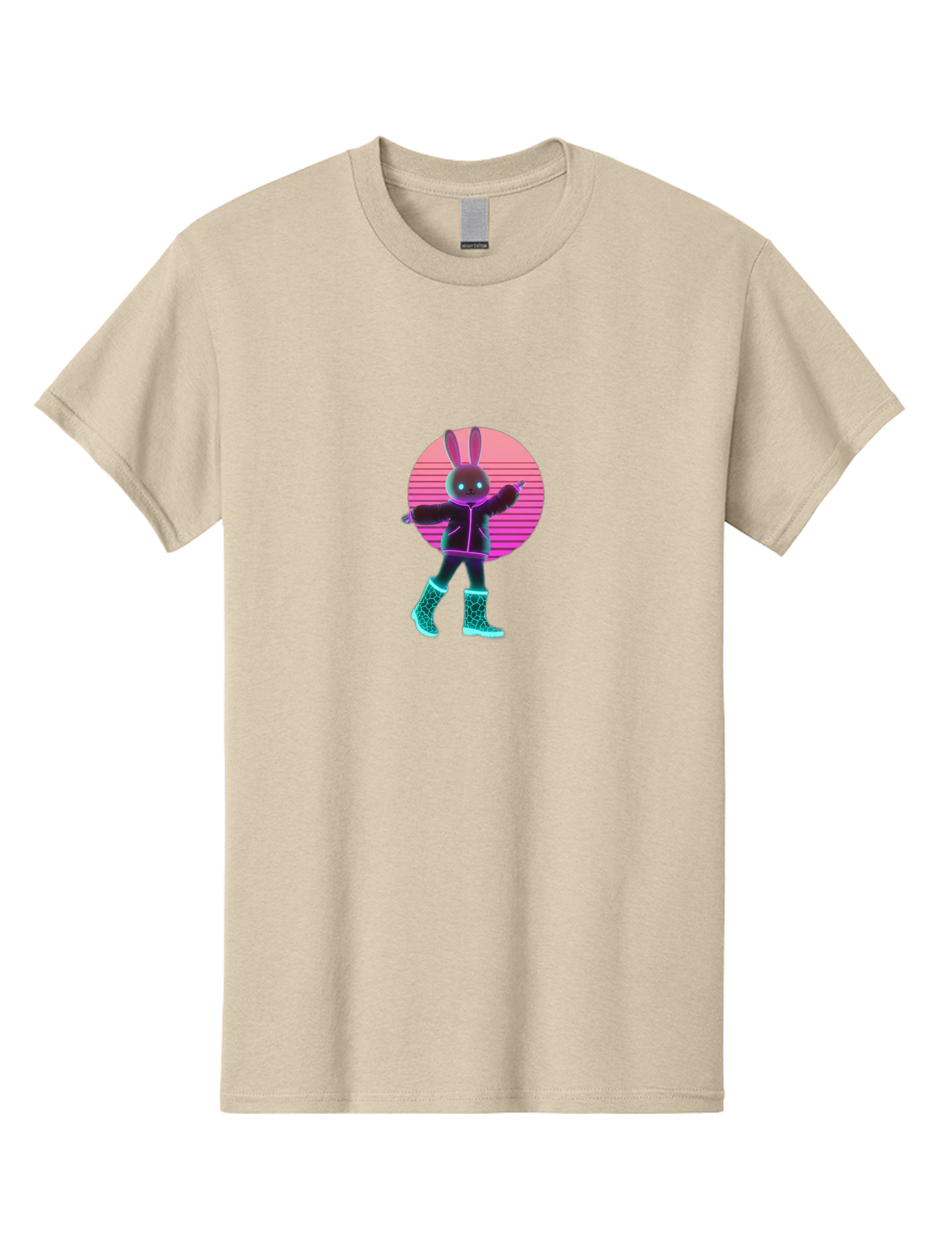 Vaporwave-Bunny Men'S Graphic Tee, 100% Cotton, Comfortable Casual Summer Wear, Machine Washable, Vintage Camera, Old Camera, Antique Camera, Black Camera, Classic Photography, Photography Equipment, Nostalgic Device, Film Camera, Camera Art Baj837 10