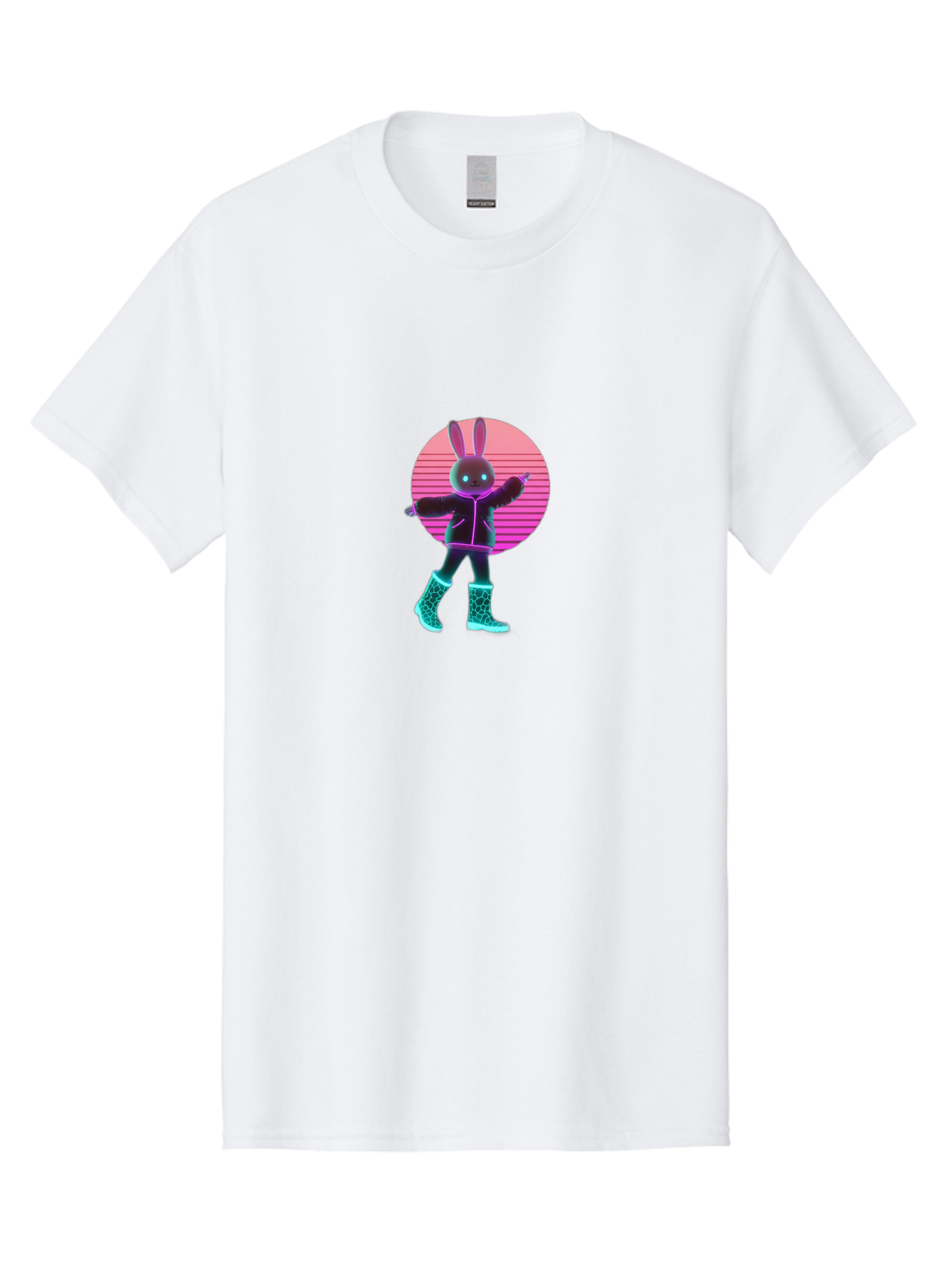 Vaporwave-Bunny Men'S Graphic Tee, 100% Cotton, Comfortable Casual Summer Wear, Machine Washable, Vintage Camera, Old Camera, Antique Camera, Black Camera, Classic Photography, Photography Equipment, Nostalgic Device, Film Camera, Camera Art Baj837 6