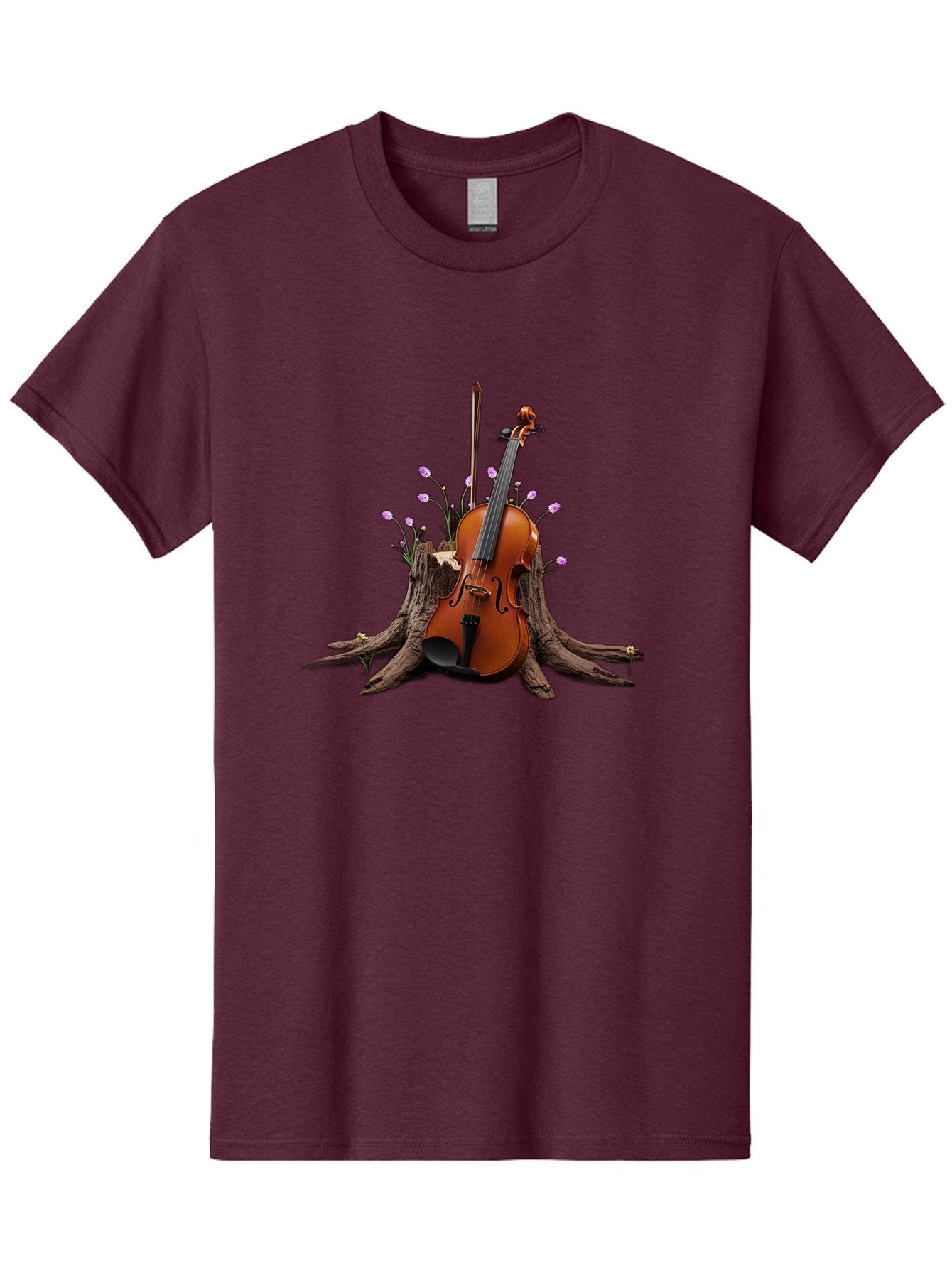 Violin-On-Tree-Stump-3 Men'S Graphic Tee, 100% Cotton, Comfortable Casual Summer Wear, Machine Washable, Vintage Camera, Old Camera, Antique Camera, Black Camera, Classic Photography, Photography Equipment, Nostalgic Device, Film Camera, Baj853 8