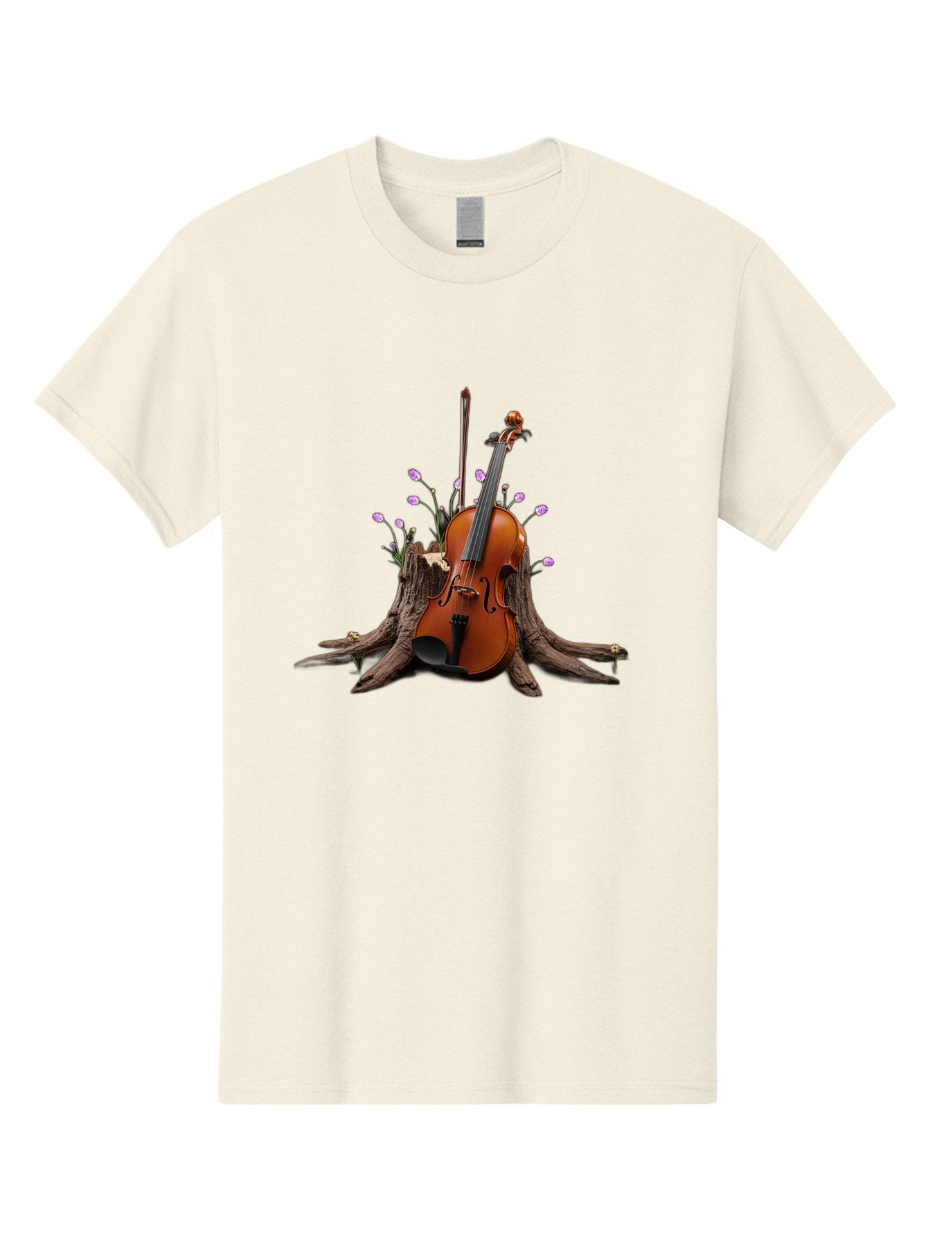 Violin-On-Tree-Stump-3 Men'S Graphic Tee, 100% Cotton, Comfortable Casual Summer Wear, Machine Washable, Vintage Camera, Old Camera, Antique Camera, Black Camera, Classic Photography, Photography Equipment, Nostalgic Device, Film Camera, Baj853 14