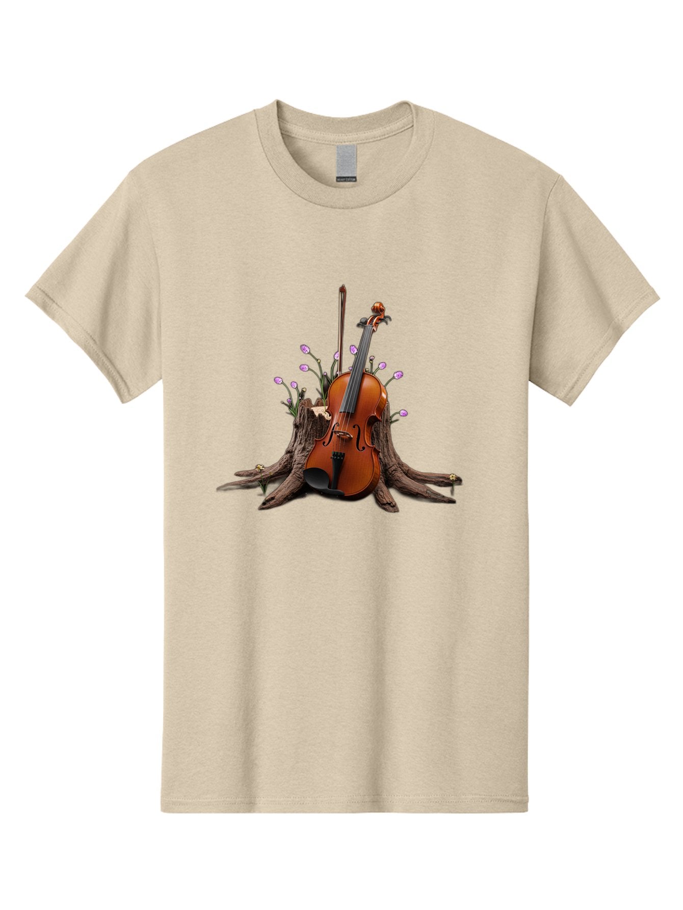 Violin-On-Tree-Stump-3 Men'S Graphic Tee, 100% Cotton, Comfortable Casual Summer Wear, Machine Washable, Vintage Camera, Old Camera, Antique Camera, Black Camera, Classic Photography, Photography Equipment, Nostalgic Device, Film Camera, Baj853 7