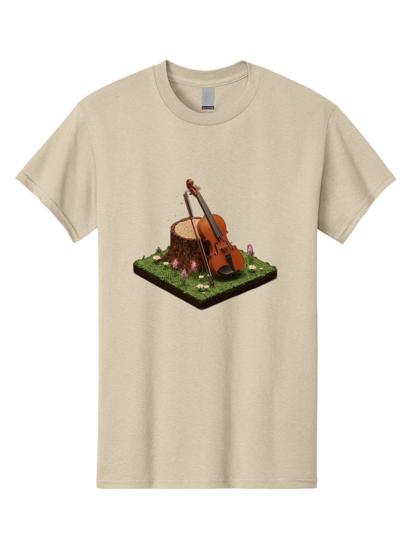 Violin-On-Tree-Stump-4 Men'S Graphic Tee, 100% Cotton, Comfortable Casual Summer Wear, Machine Washable, Vintage Camera, Old Camera, Antique Camera, Black Camera, Classic Photography, Photography Equipment, Nostalgic Device, Film Camera, Baj854 7
