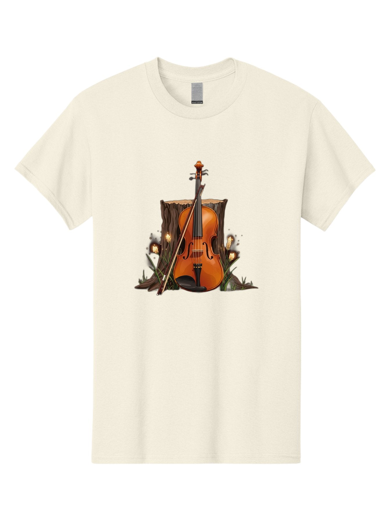 Violin-On-Tree-Stump Men'S Graphic Tee, 100% Cotton, Comfortable Casual Summer Wear, Machine Washable, Vintage Camera, Old Camera, Antique Camera, Black Camera, Classic Photography, Photography Equipment, Nostalgic Device, Film Camera, Baj856