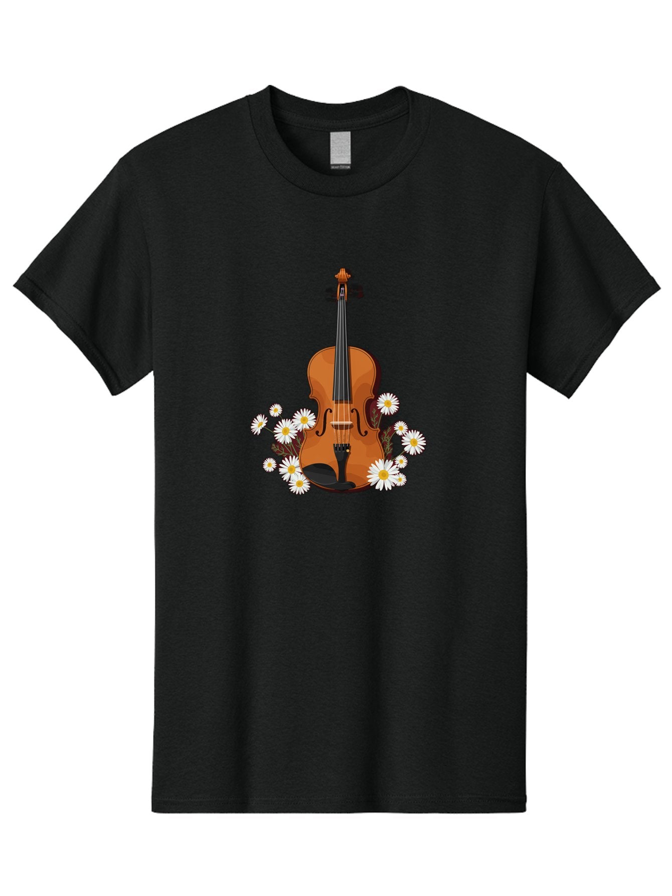Violin-With-Daisies Men'S Graphic Tee, 100% Cotton, Comfortable Casual Summer Wear, Machine Washable, Vintage Camera, Old Camera, Antique Camera, Black Camera, Classic Photography, Photography Equipment, Nostalgic Device, Film Camera, Baj860 6