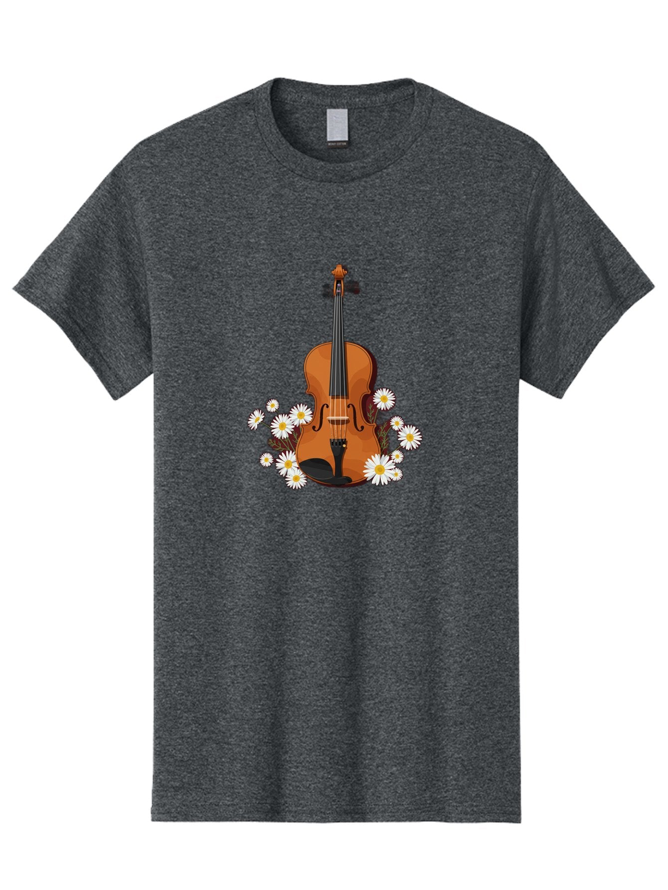 Violin-With-Daisies Men'S Graphic Tee, 100% Cotton, Comfortable Casual Summer Wear, Machine Washable, Vintage Camera, Old Camera, Antique Camera, Black Camera, Classic Photography, Photography Equipment, Nostalgic Device, Film Camera, Baj860