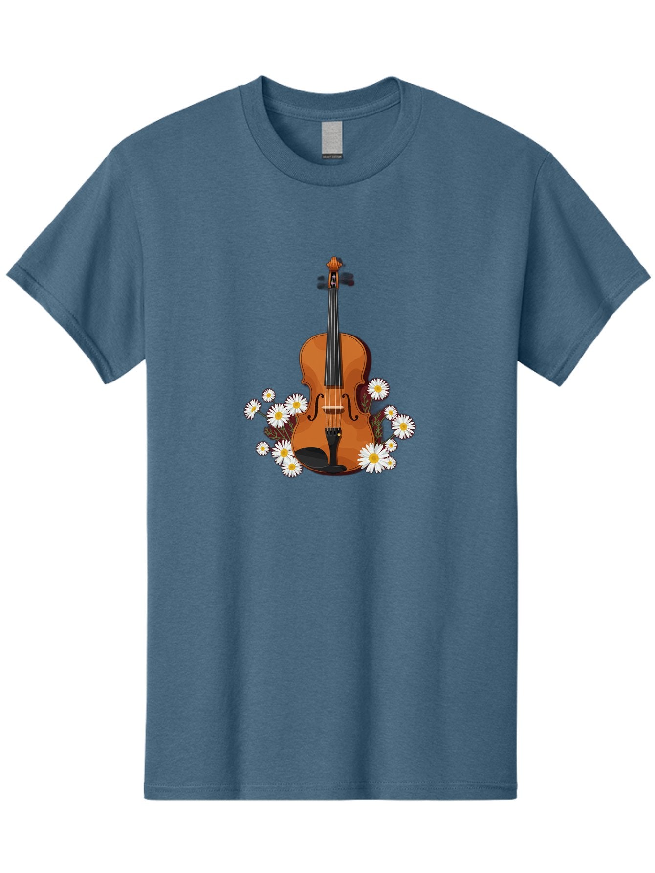 Violin-With-Daisies Men'S Graphic Tee, 100% Cotton, Comfortable Casual Summer Wear, Machine Washable, Vintage Camera, Old Camera, Antique Camera, Black Camera, Classic Photography, Photography Equipment, Nostalgic Device, Film Camera, Baj860